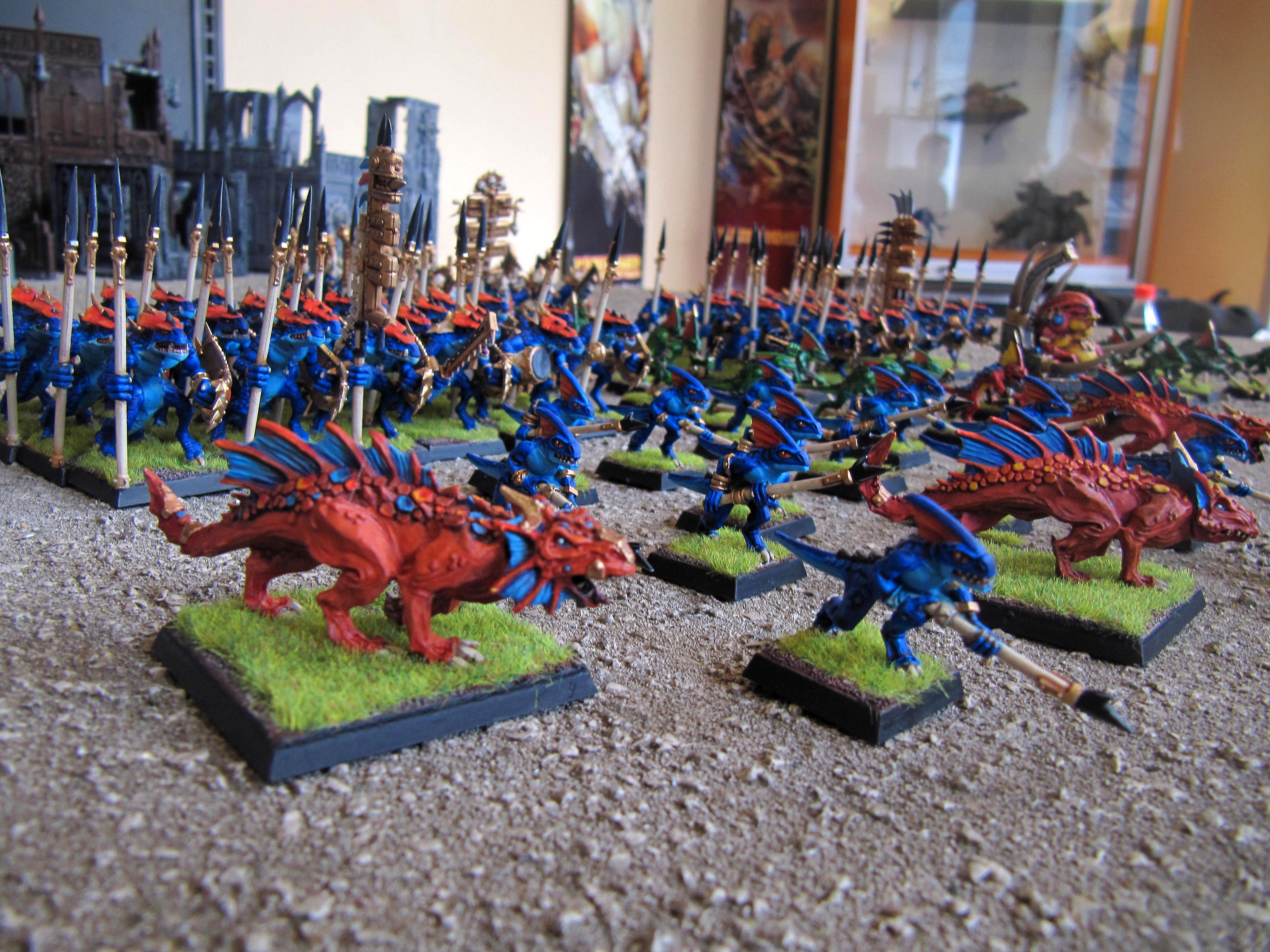 Lizardmen, Saurus, Skinks, Slann, Warhammer Fantasy