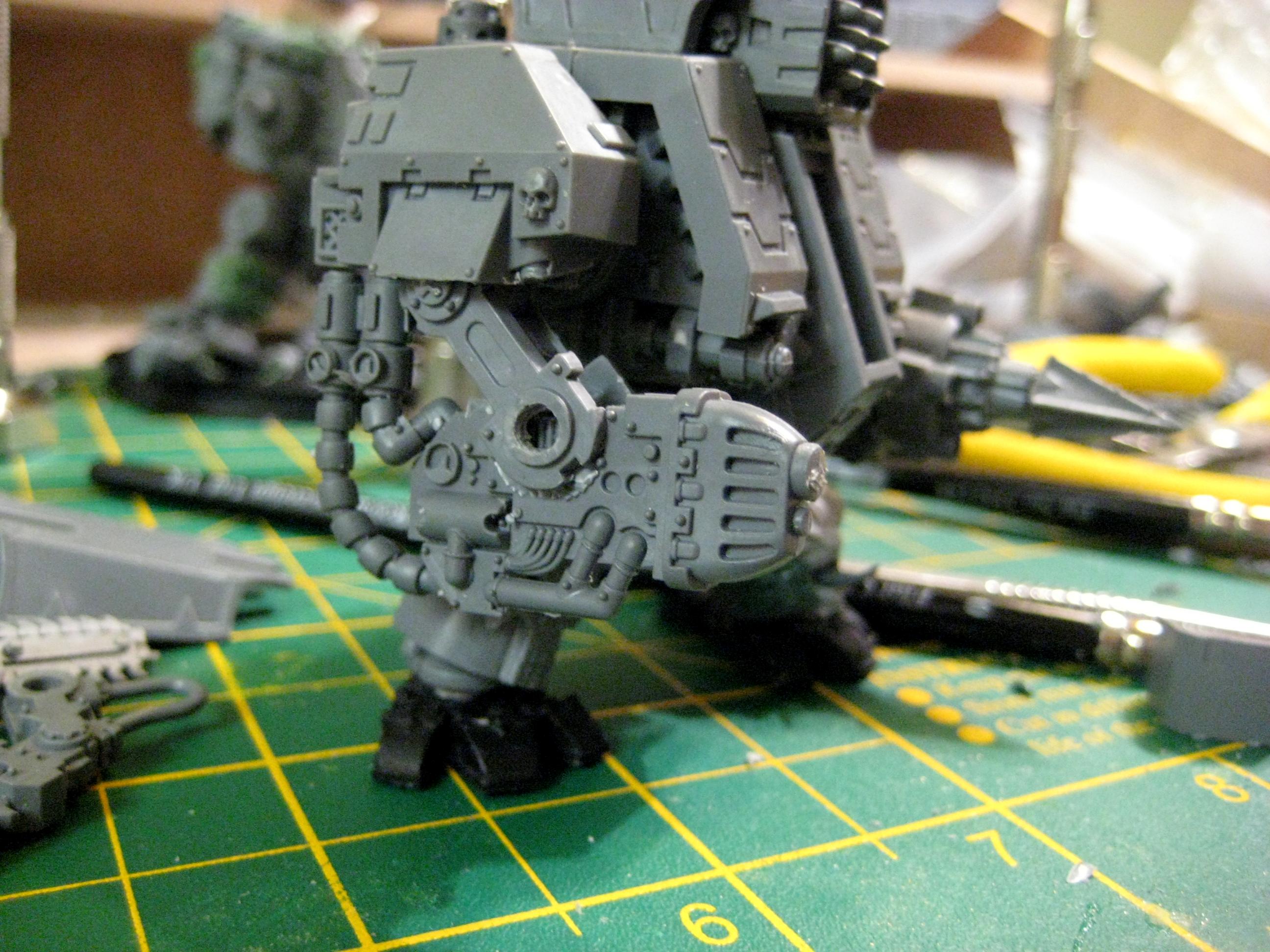 Chaos, Conversion, Dreadnough, Dreadnought, Iron Warriors, Space Marines, Warhammer 40,000, Work In Progress