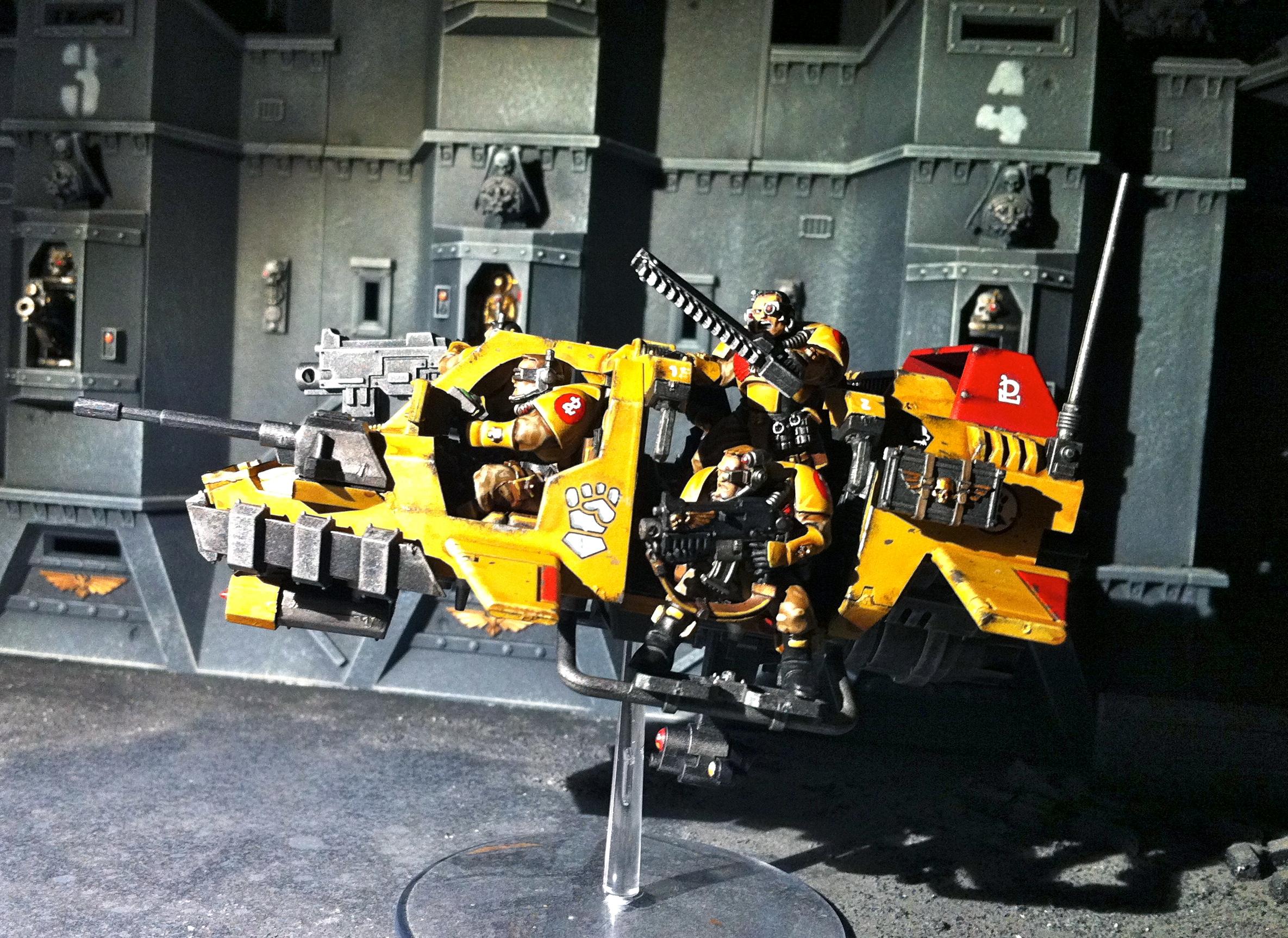 Imperial Fists, Land Speeder, Land Speeder Storm, Scouts, Space Marines, Warhammer 40,000