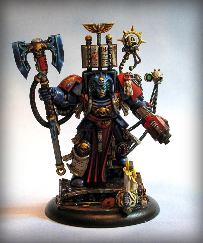 Force Axe, Librarian, Space Hulk, Space Marines, Terminator Armor