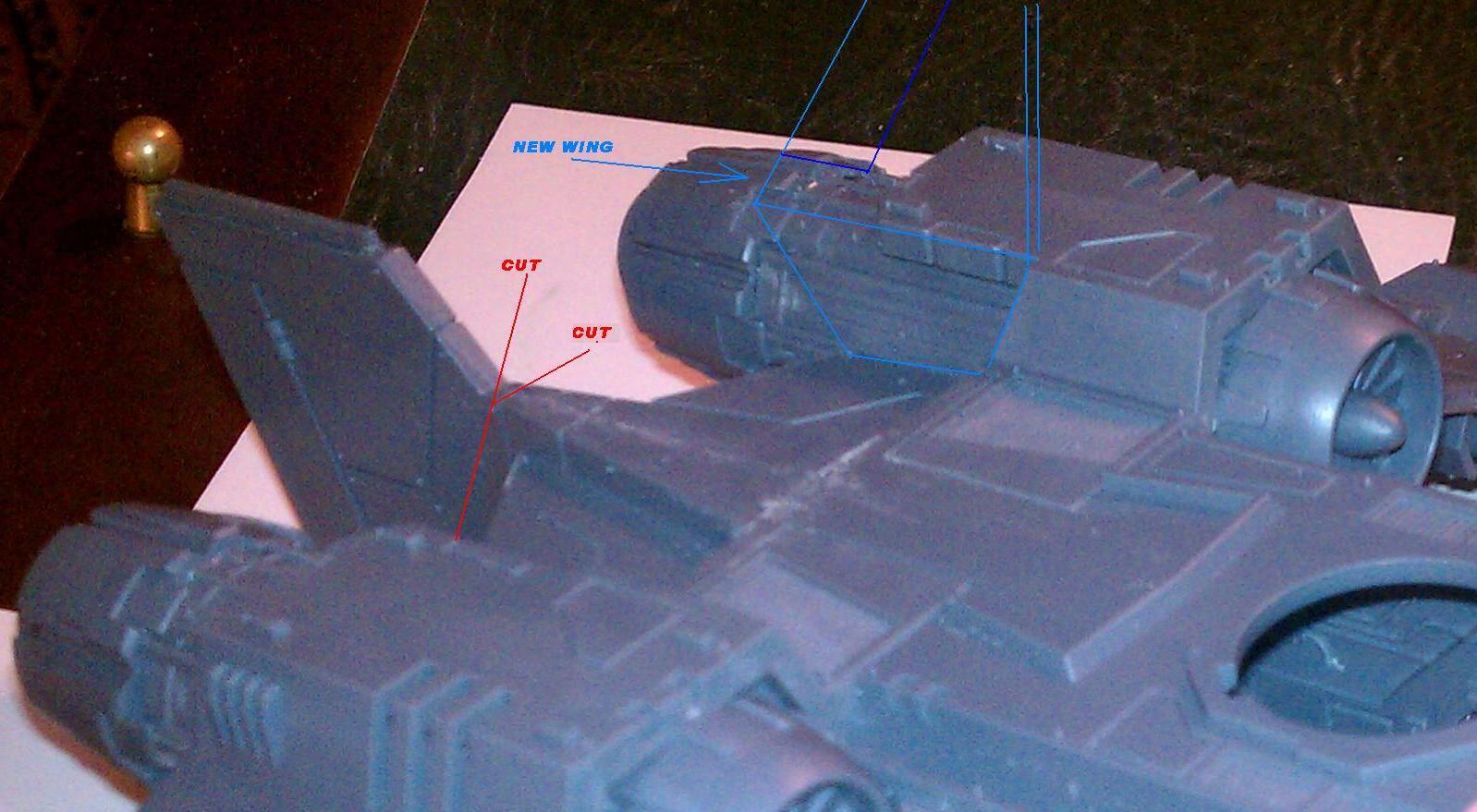 Concept: Rear dual wing & loss of stock tail fin
