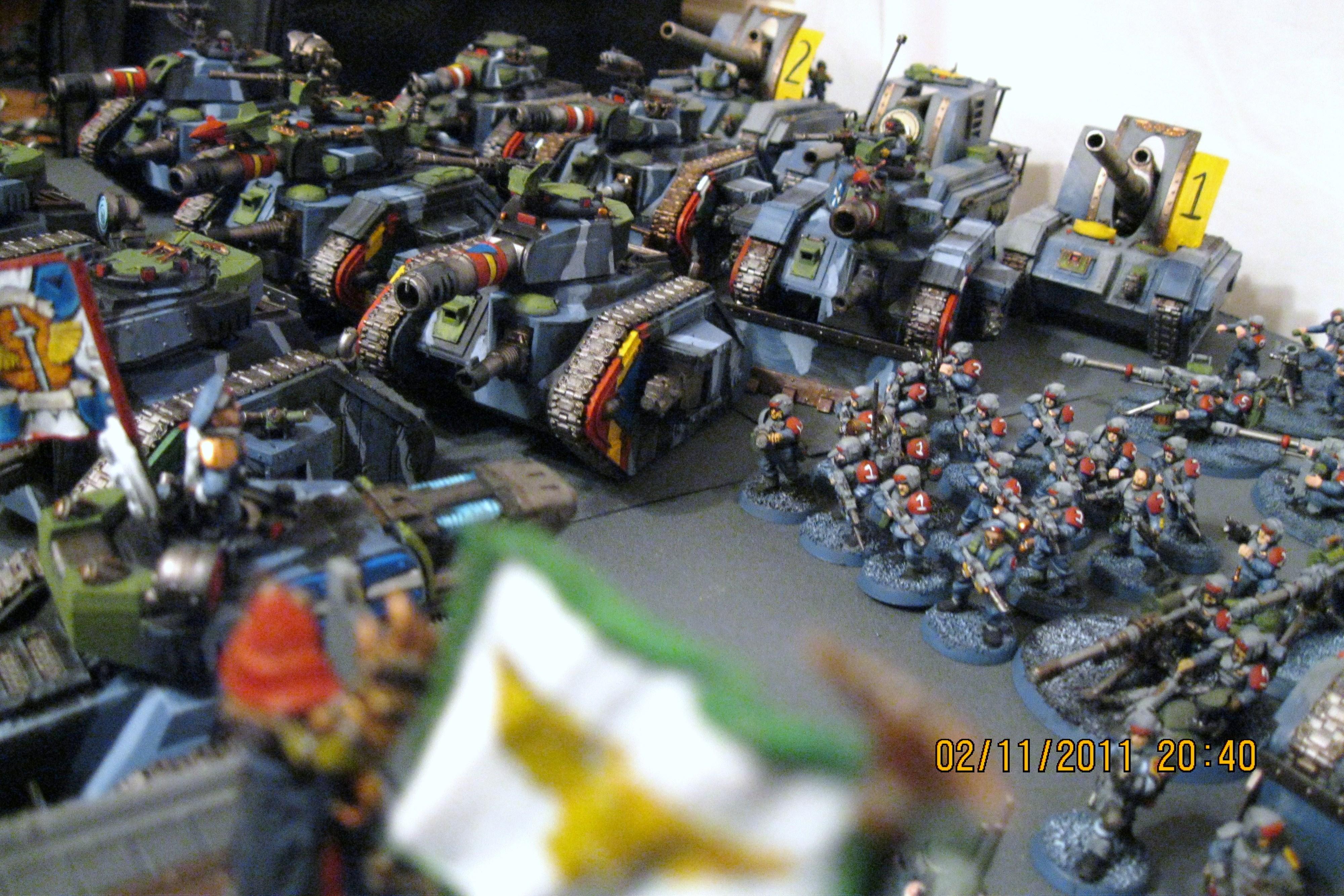 Apocalypse, Basilsks, Cadians, Imperial Guard, Infantry, Leman Russ, Tank, Warhammer 40,000