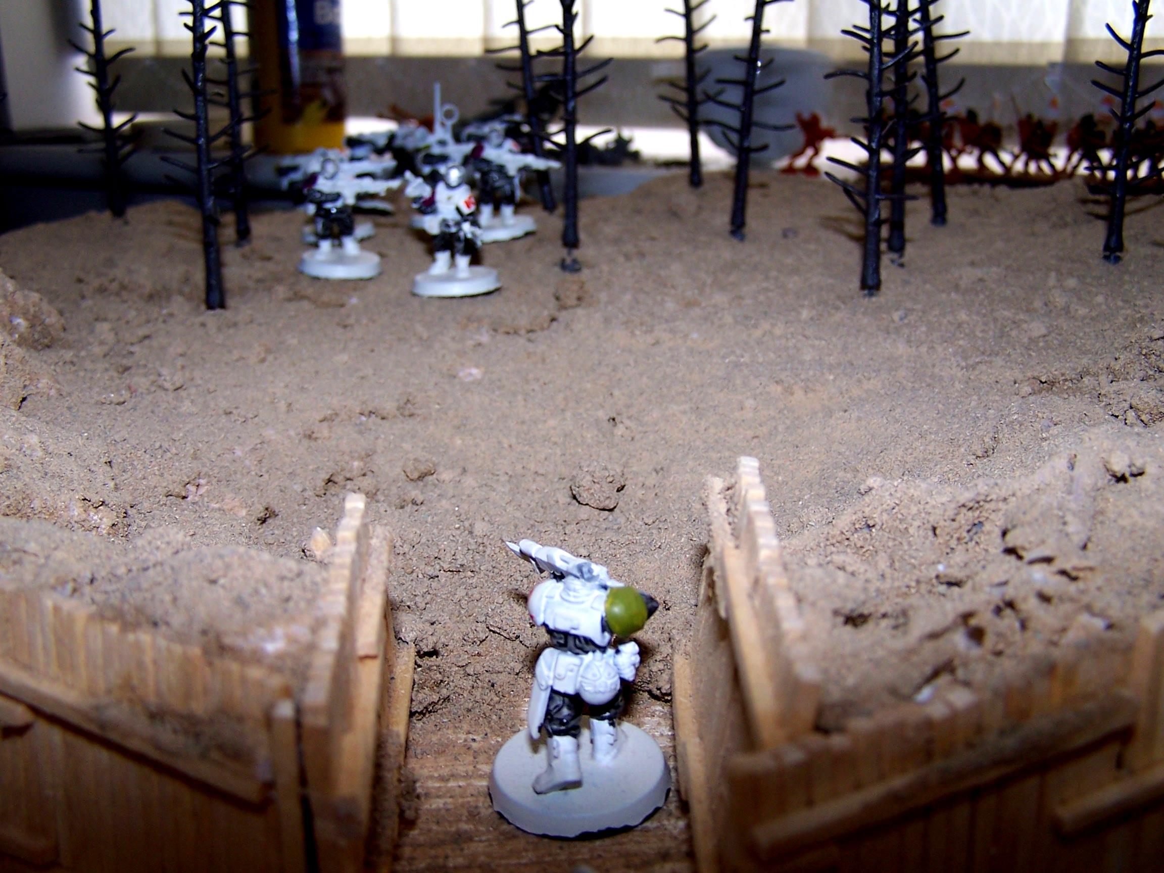 Armies On Parade, Imperial Guard, Silvermk2, Terrain, Trench, Work In Progress