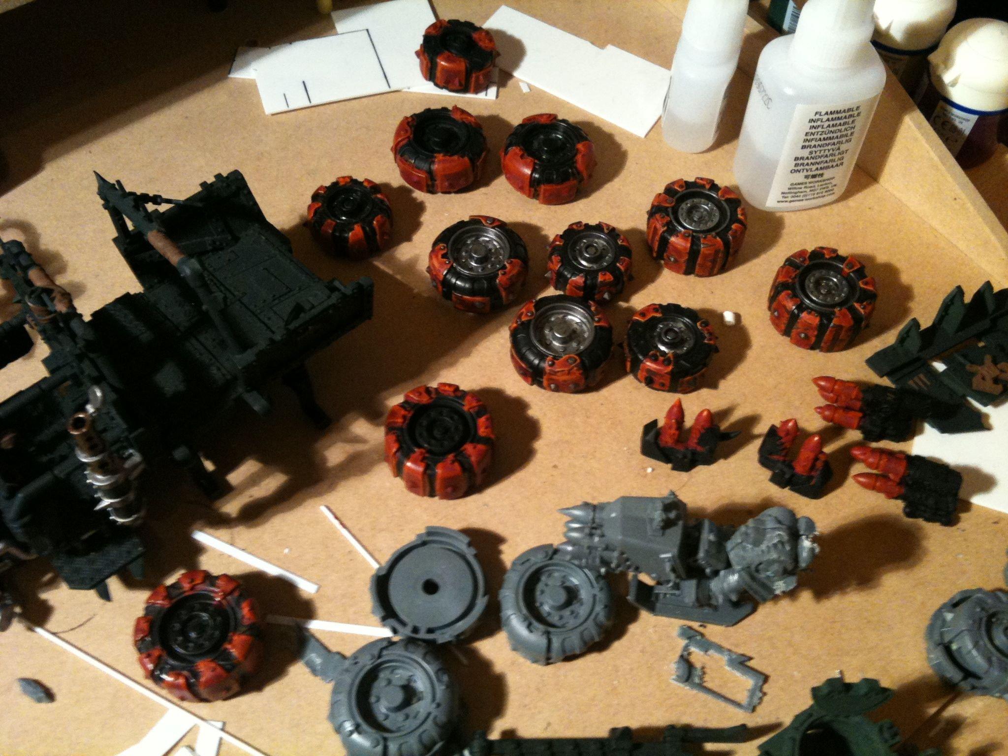 Da Dark Angelz, Orks, Trukk, Work In Progress