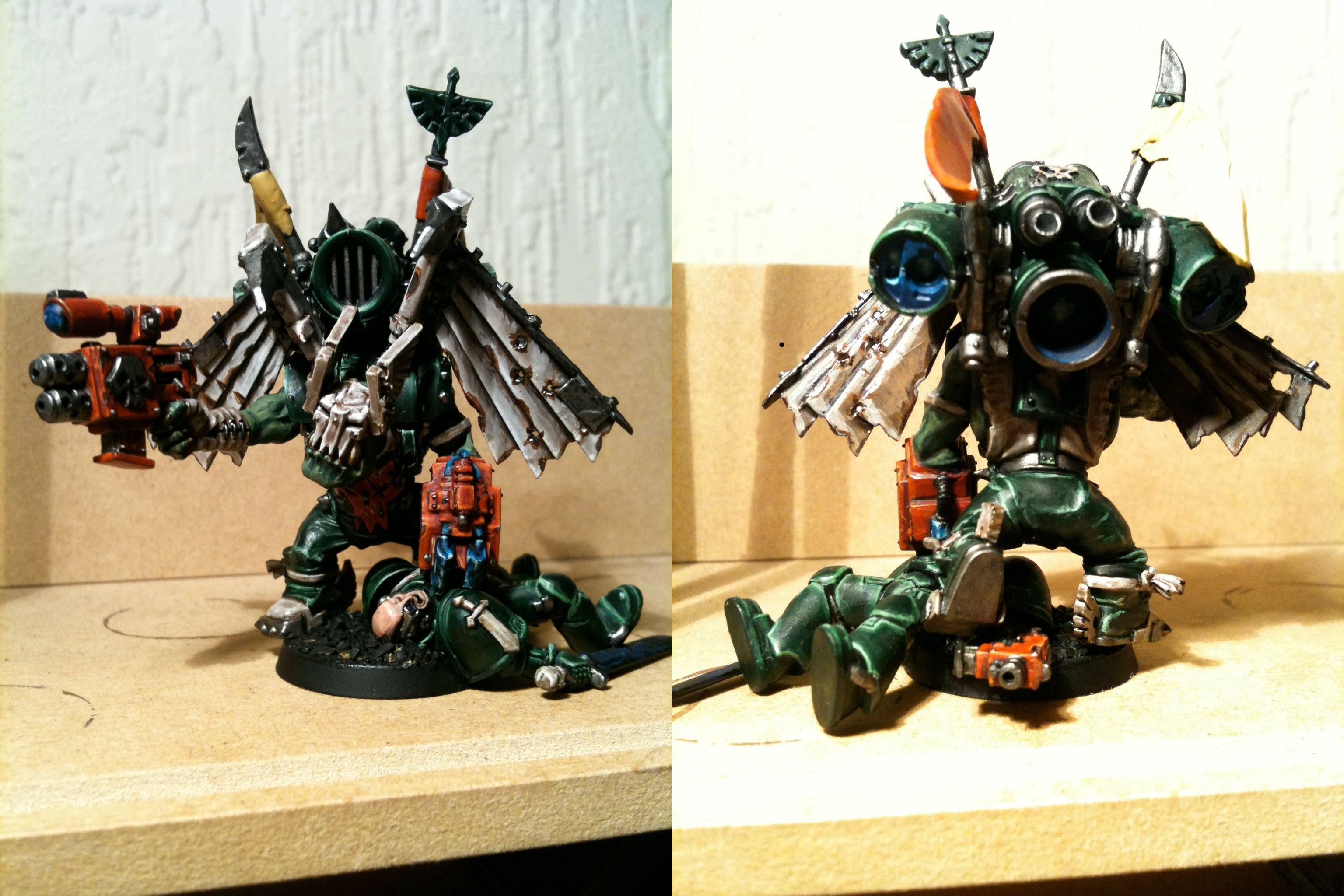 Da Dark Angelz, Nob, Orks, Stormboy, Work In Progress