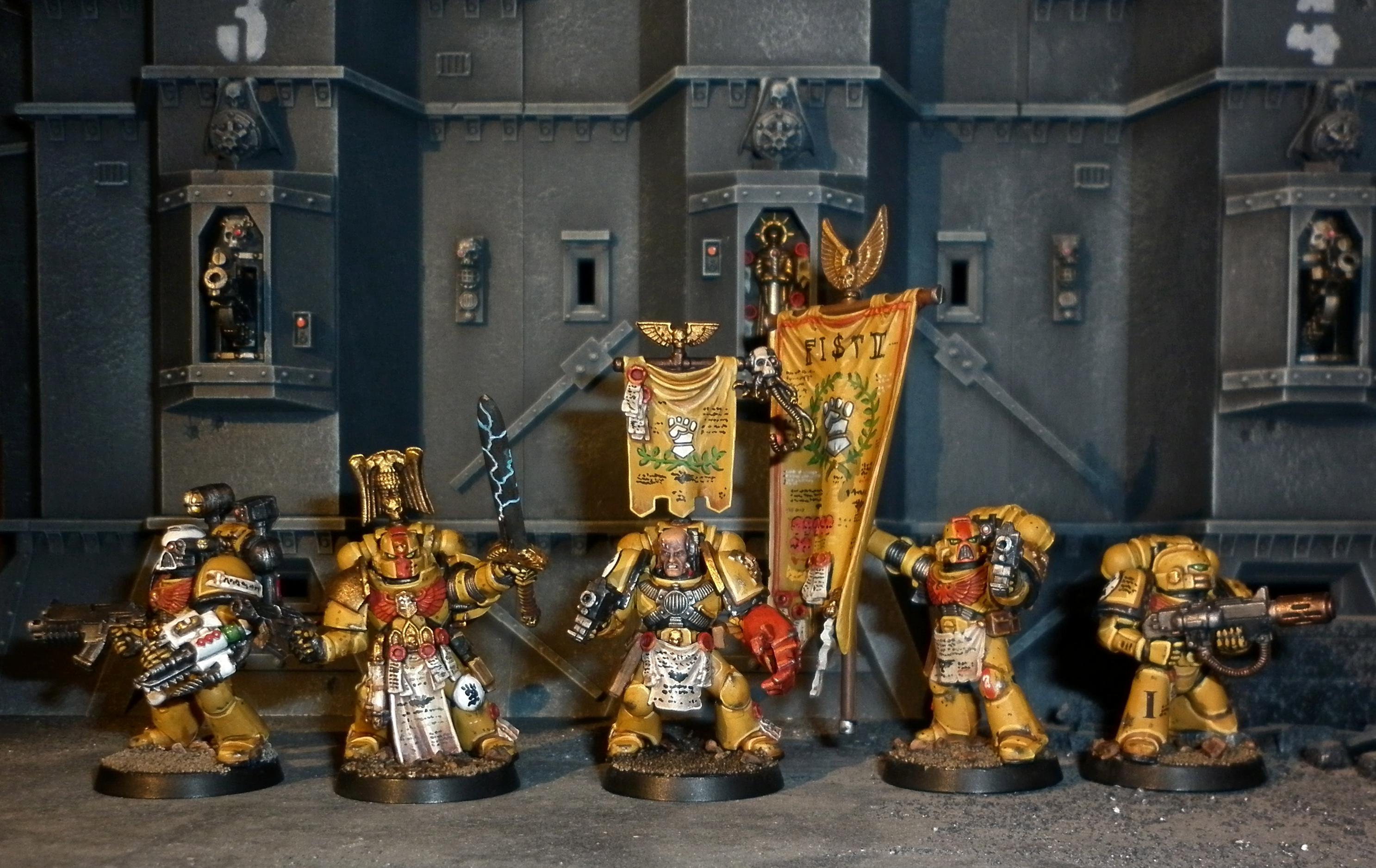 Aphotecary, Command Squad, Hero, Imperial Fists, Space Marines, Veteran