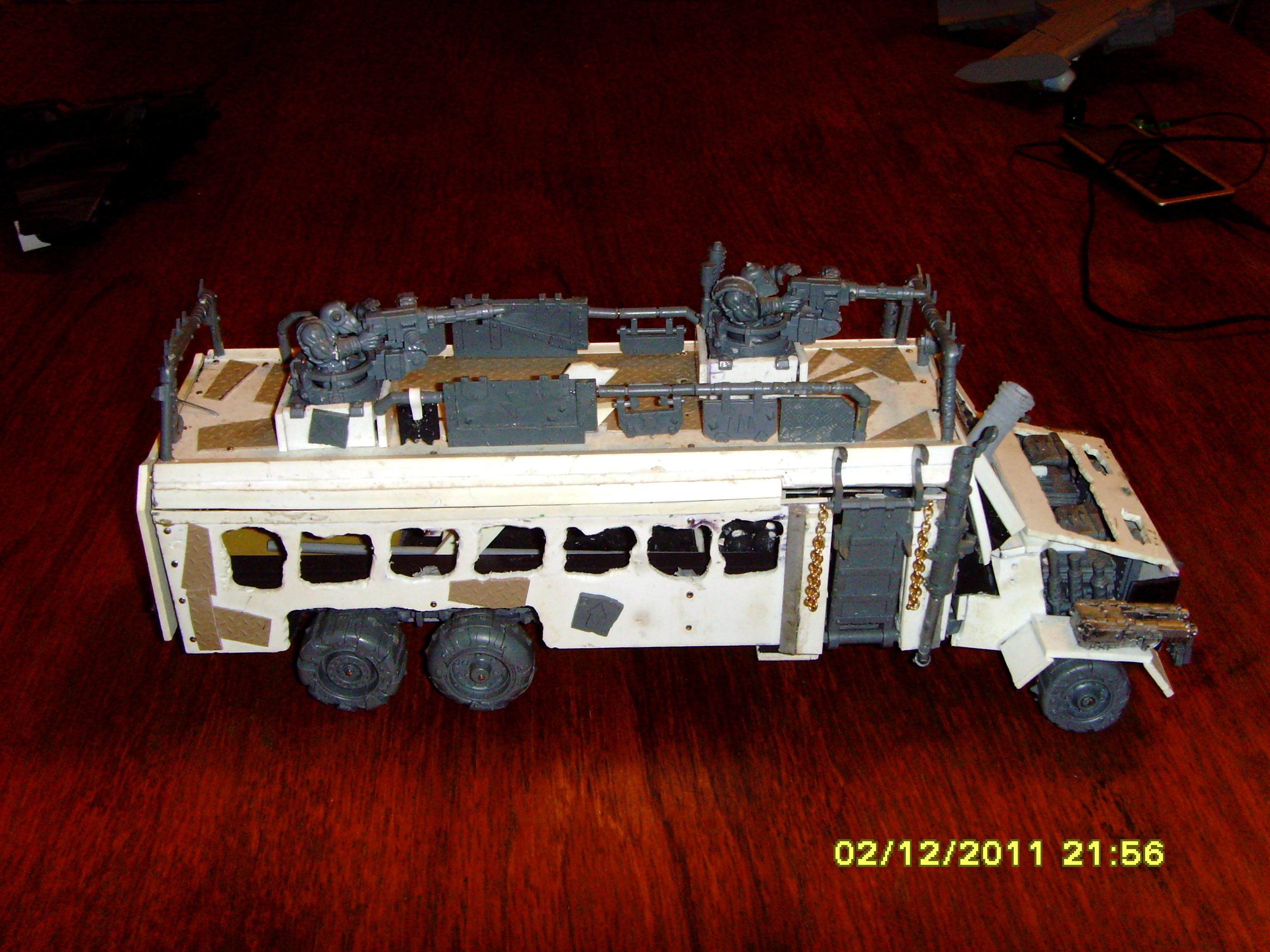 Battlewagon, Conversion, Orks, Paperhammer, Scratch Build, Transport, Vehicle, Warhammer 40,000