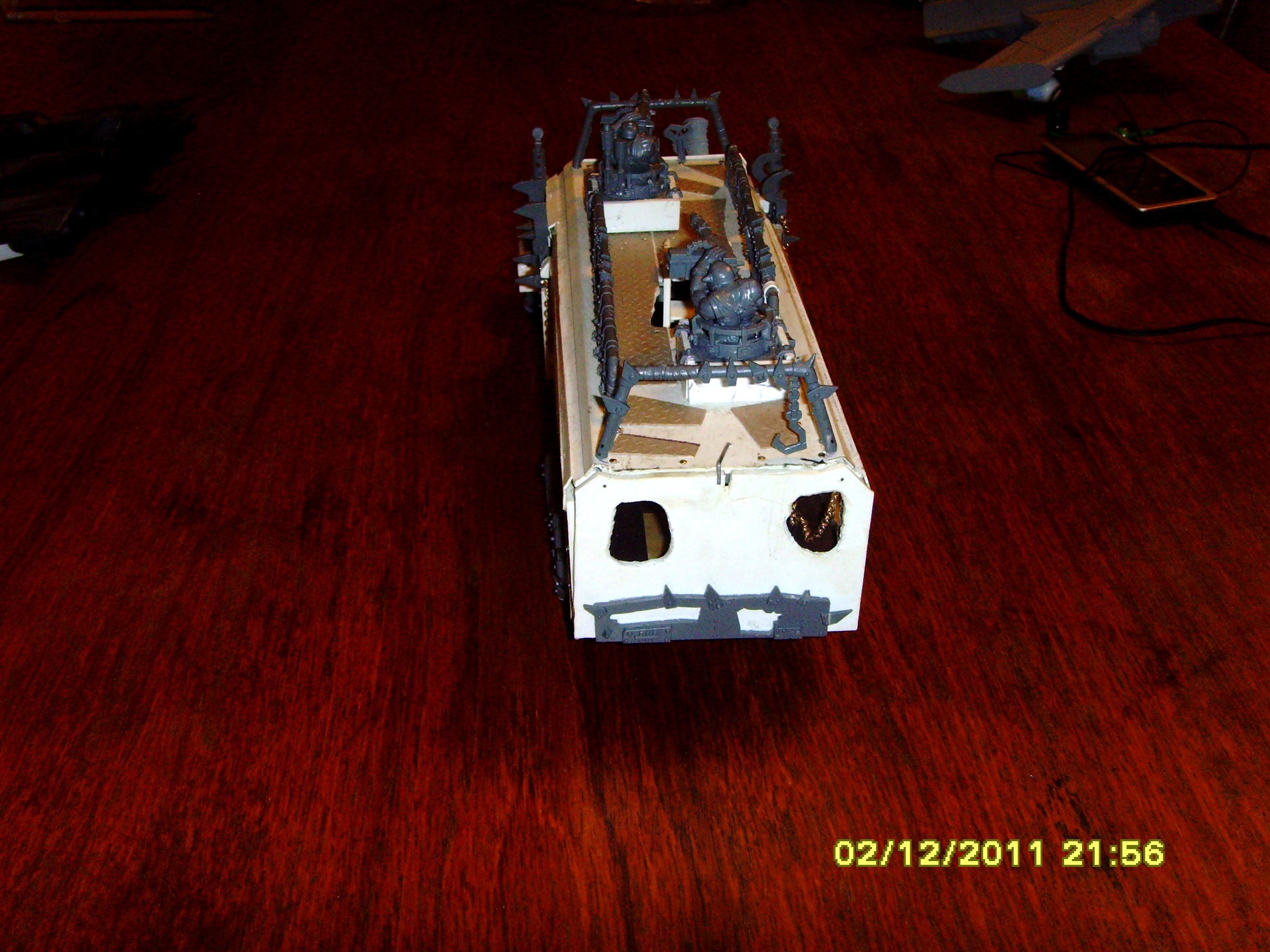 Battlewagon, Conversion, Orks, Paperhammer, Scratch Build, Transport, Vehicle, Warhammer 40,000