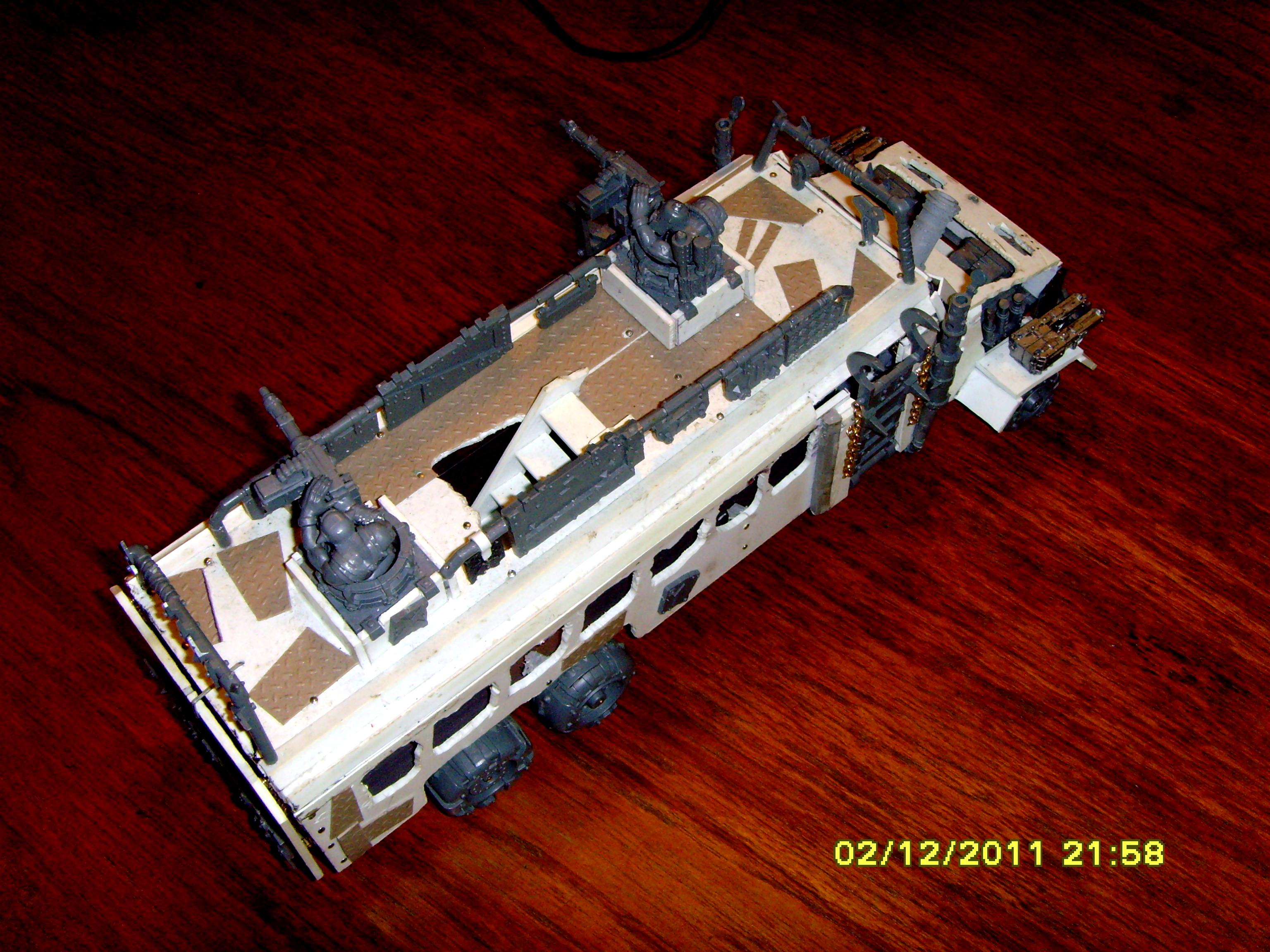 Battlewagon, Conversion, Orks, Scratch Build, Transport, Vehicle, Warhammer 40,000