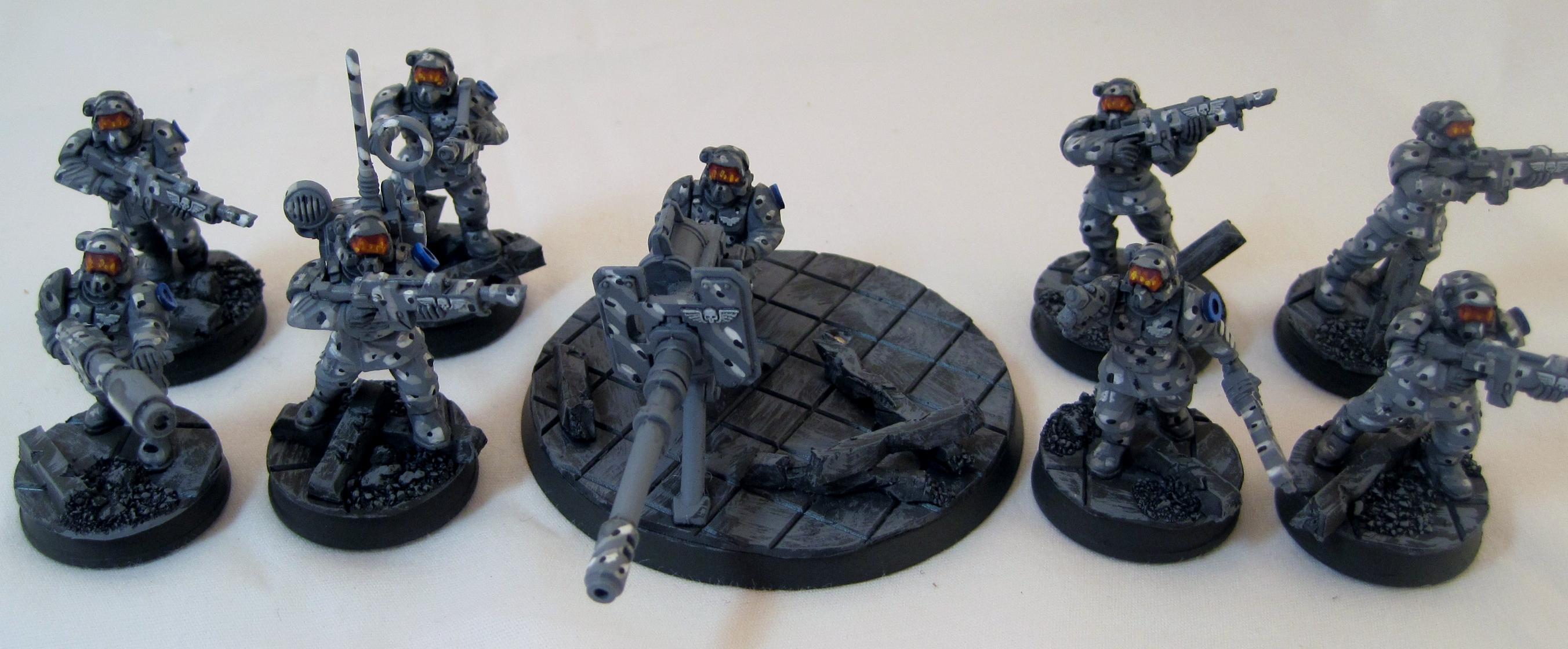 Cadians, Camouflage, Guardsmen, Imperial Guard, Infantry, Platoon, Urban