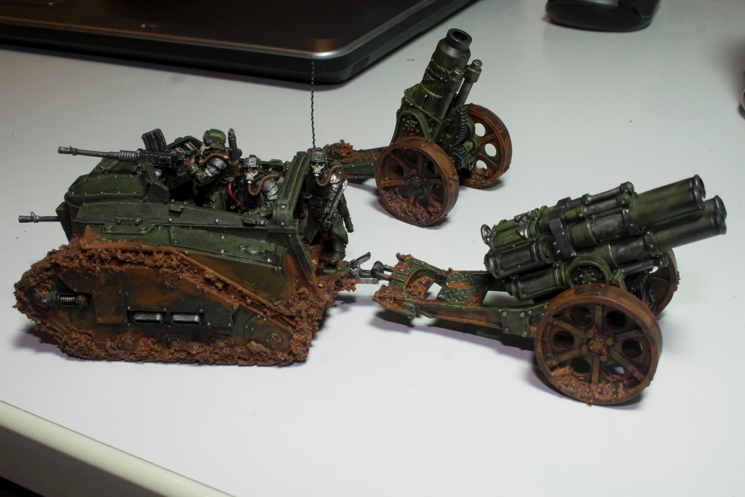 Artillery, Death Korps of Krieg, Imperial Guard, Tank, Warhammer 40,000, Weathered