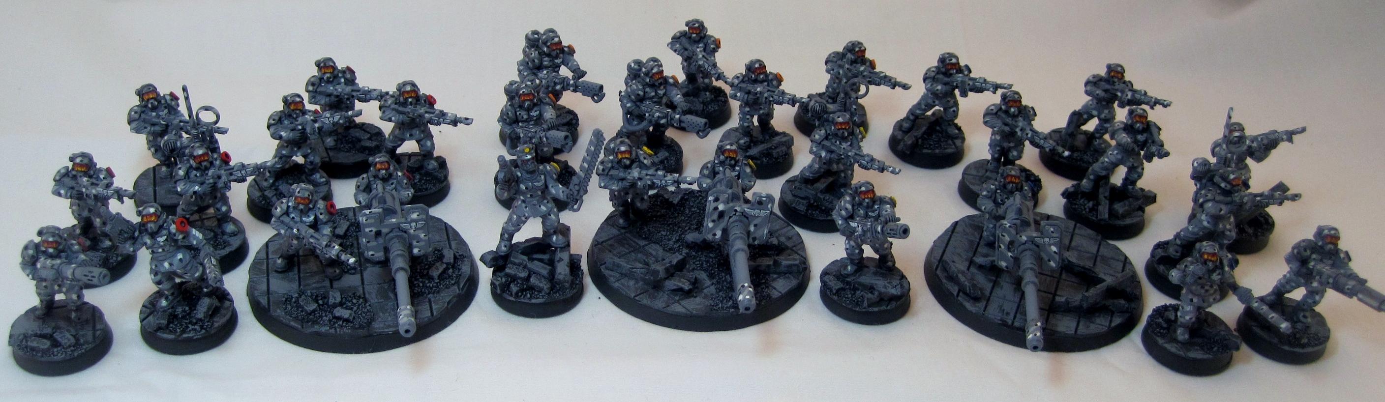 Cadians, Camouflage, Imperial Guard, Infantry, Platoon, Urban