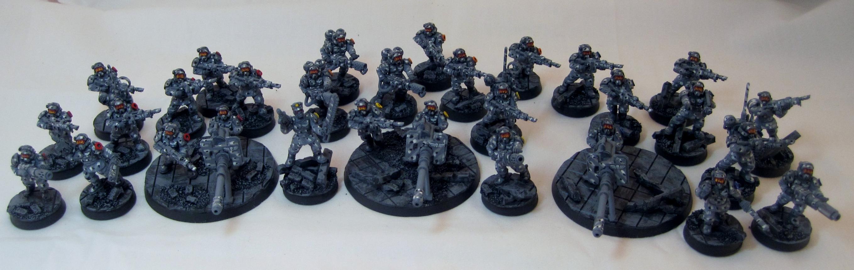 Cadians, Camouflage, Imperial Guard, Infantry, Platoon, Urban