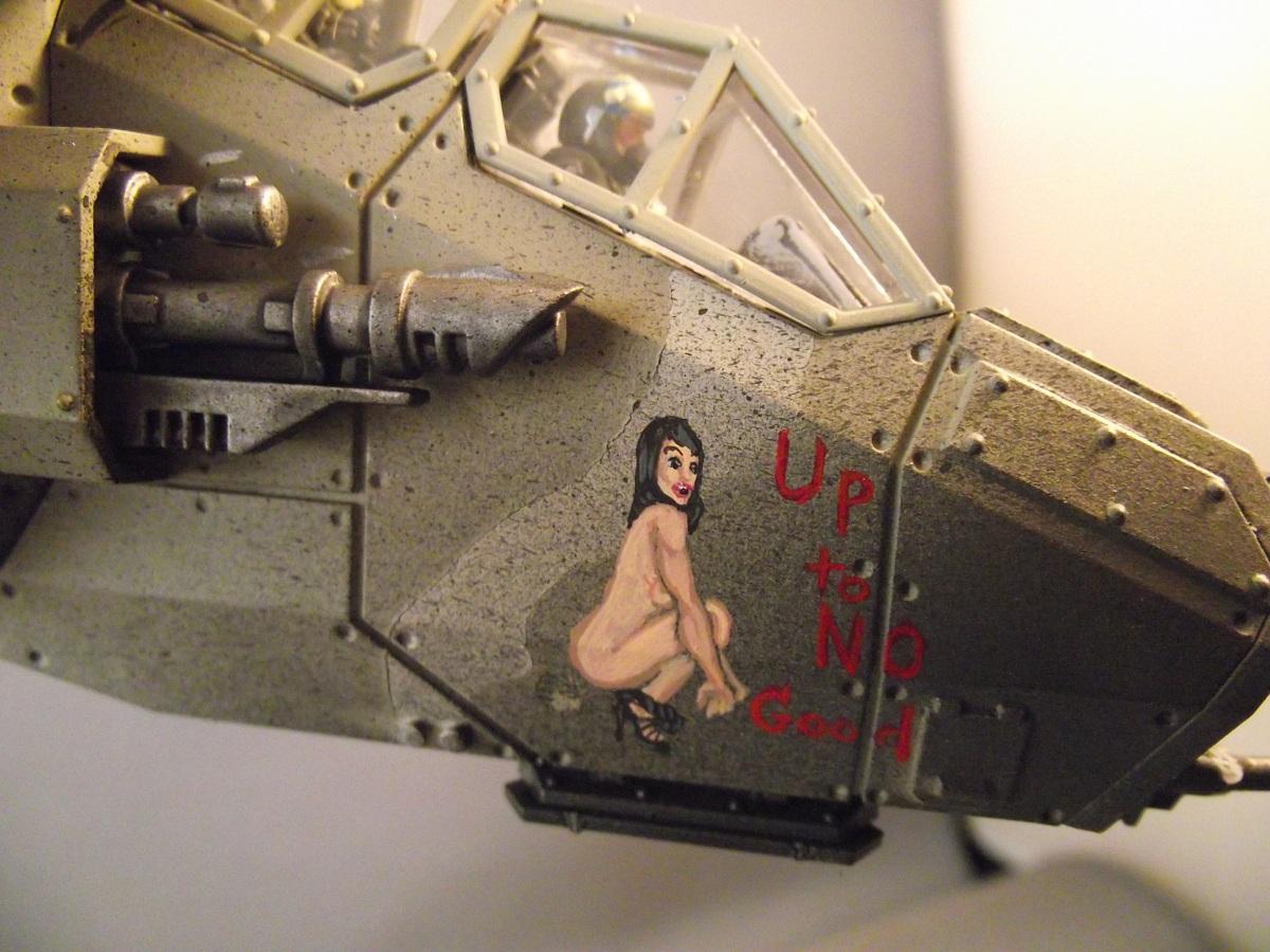 Games Workshop, Imperial Guard, Nose Art, Nsfw, Painted, Valkyrie, Warhammer 40,000