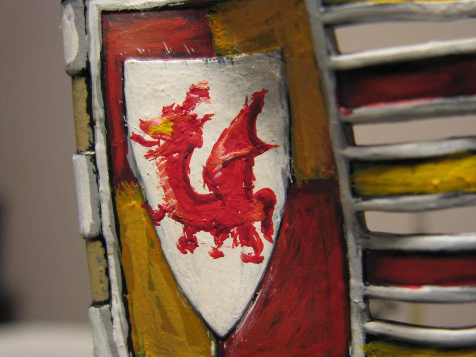 Banner, Bretonnians, Dragon, Freehand