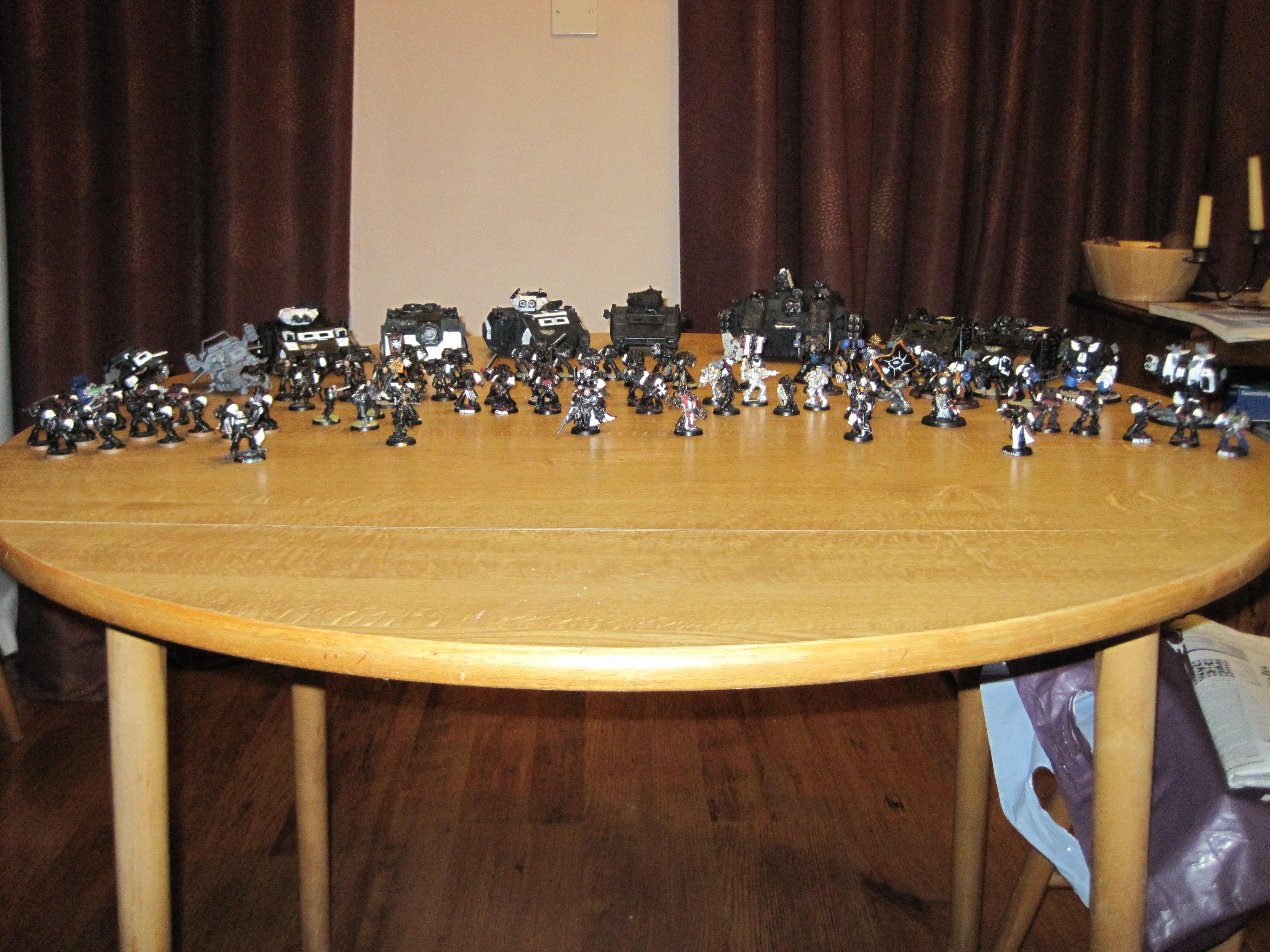 My entire army, tho some is unpainted