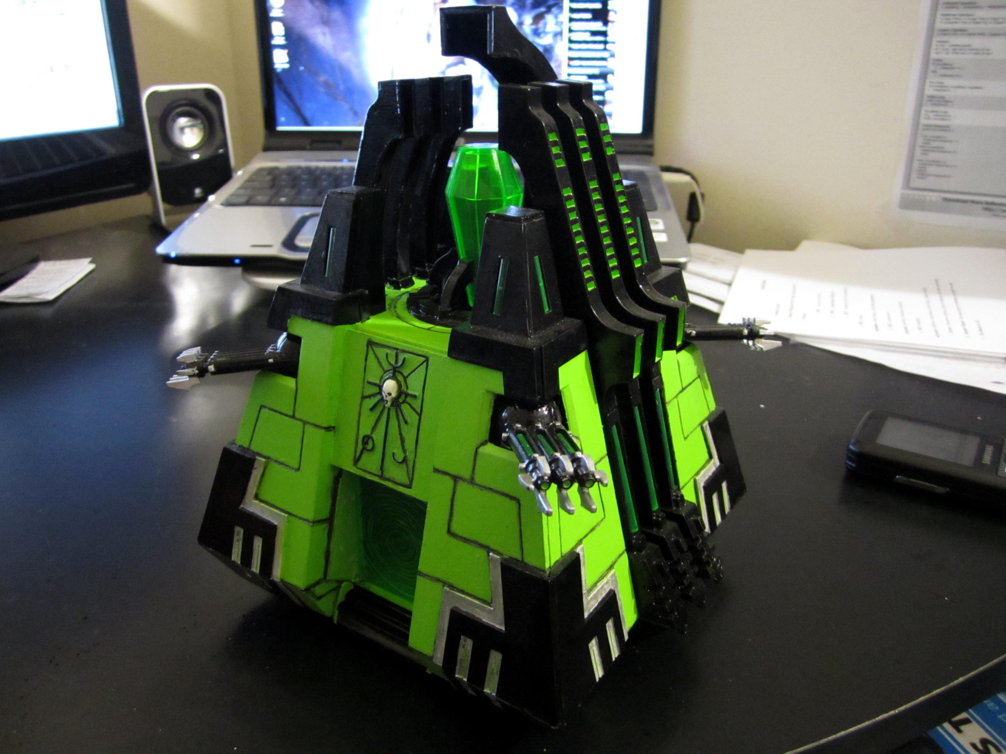 Black, Green, Monolith, Necrons, Silver, White