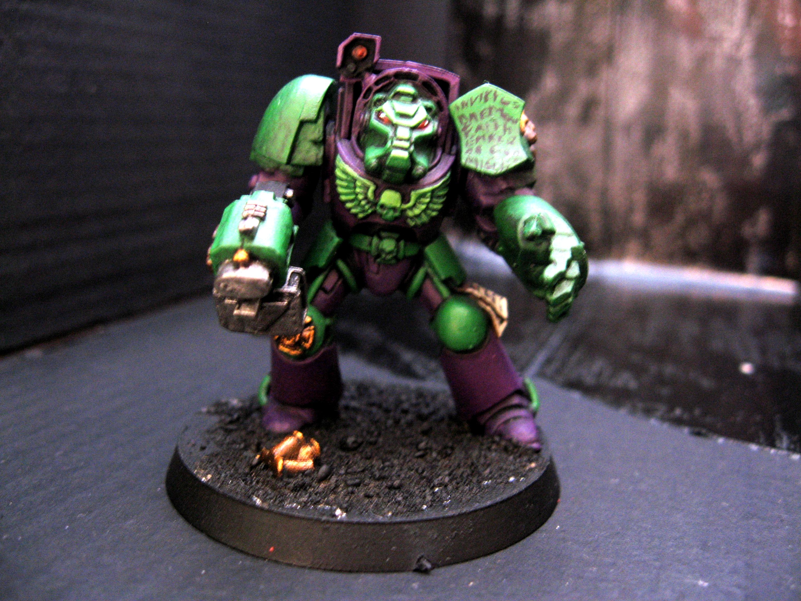Chapter, Custom Chapter, Green, Liche, Liche Marines, Purple, Space, Space Marines, Termi, Terminator Armor, Warhammer 40,000