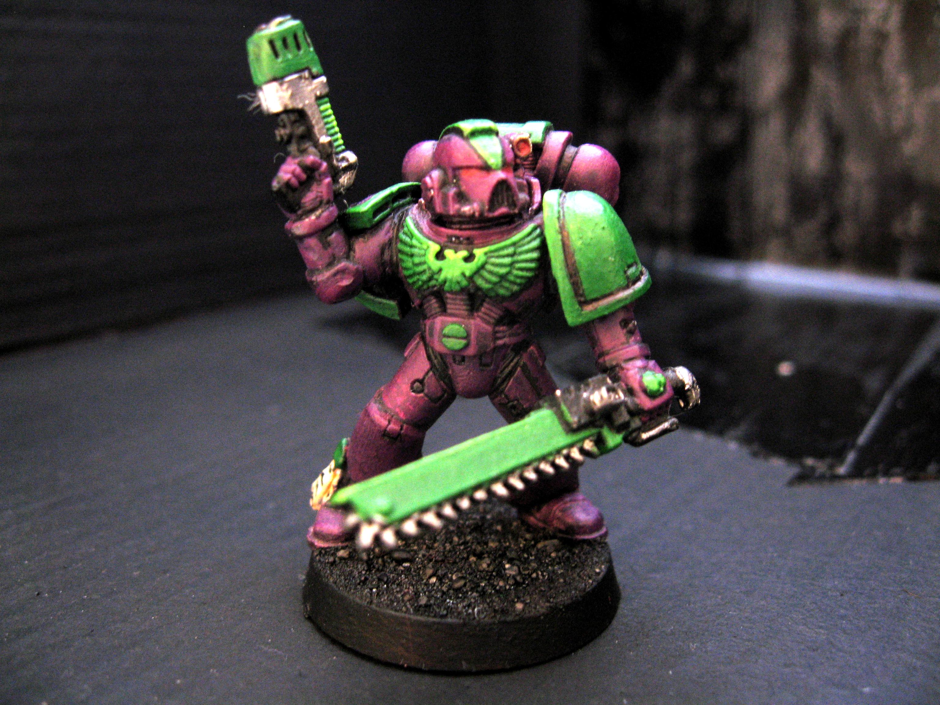Chapter, Custom Chapter, Green, Larto, Liche, Liche Marines, Purple, Sergeant, Space, Space Marines, Warhammer 40,000