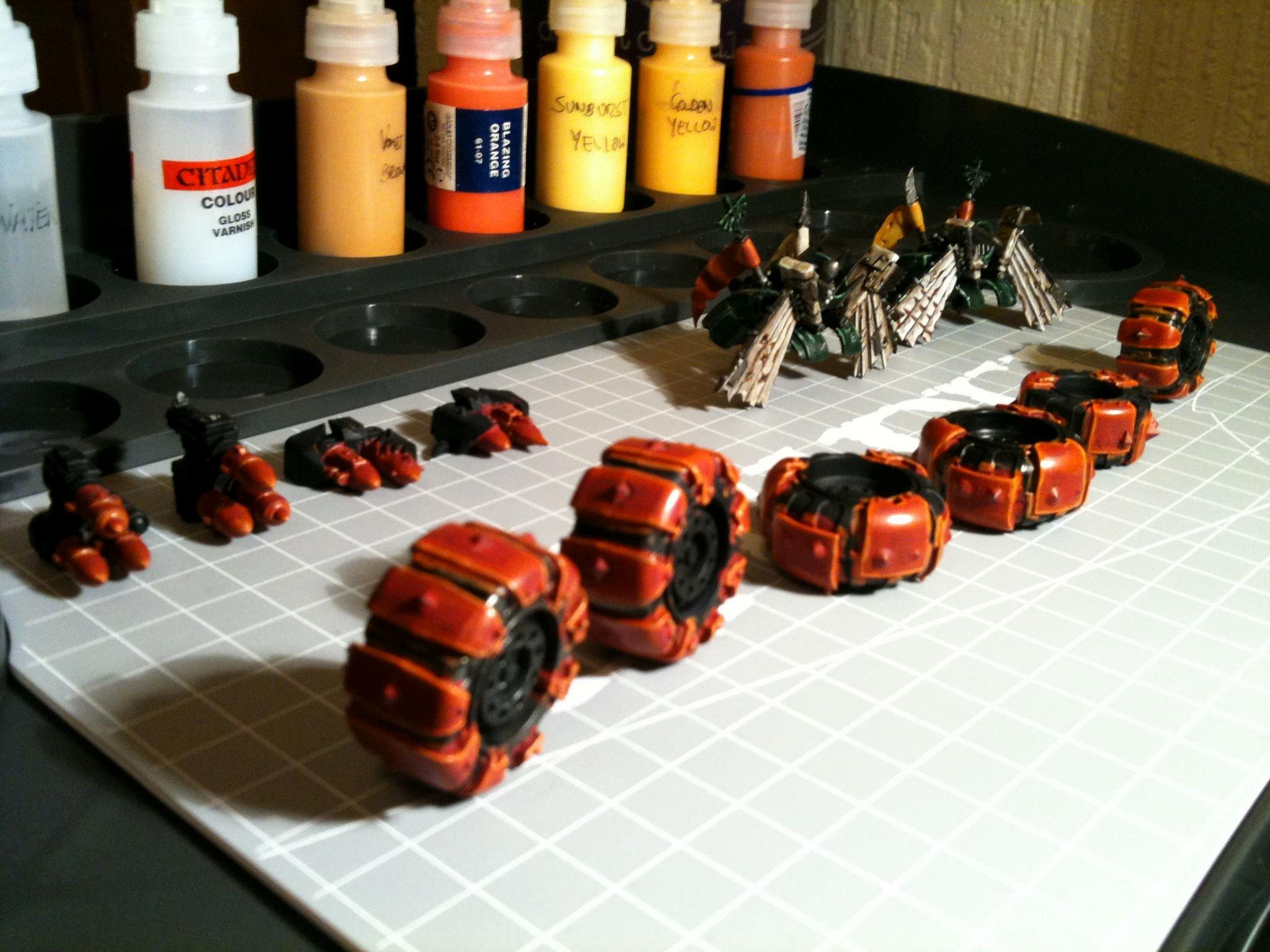 Da Dark Angelz, Orks, Work In Progress