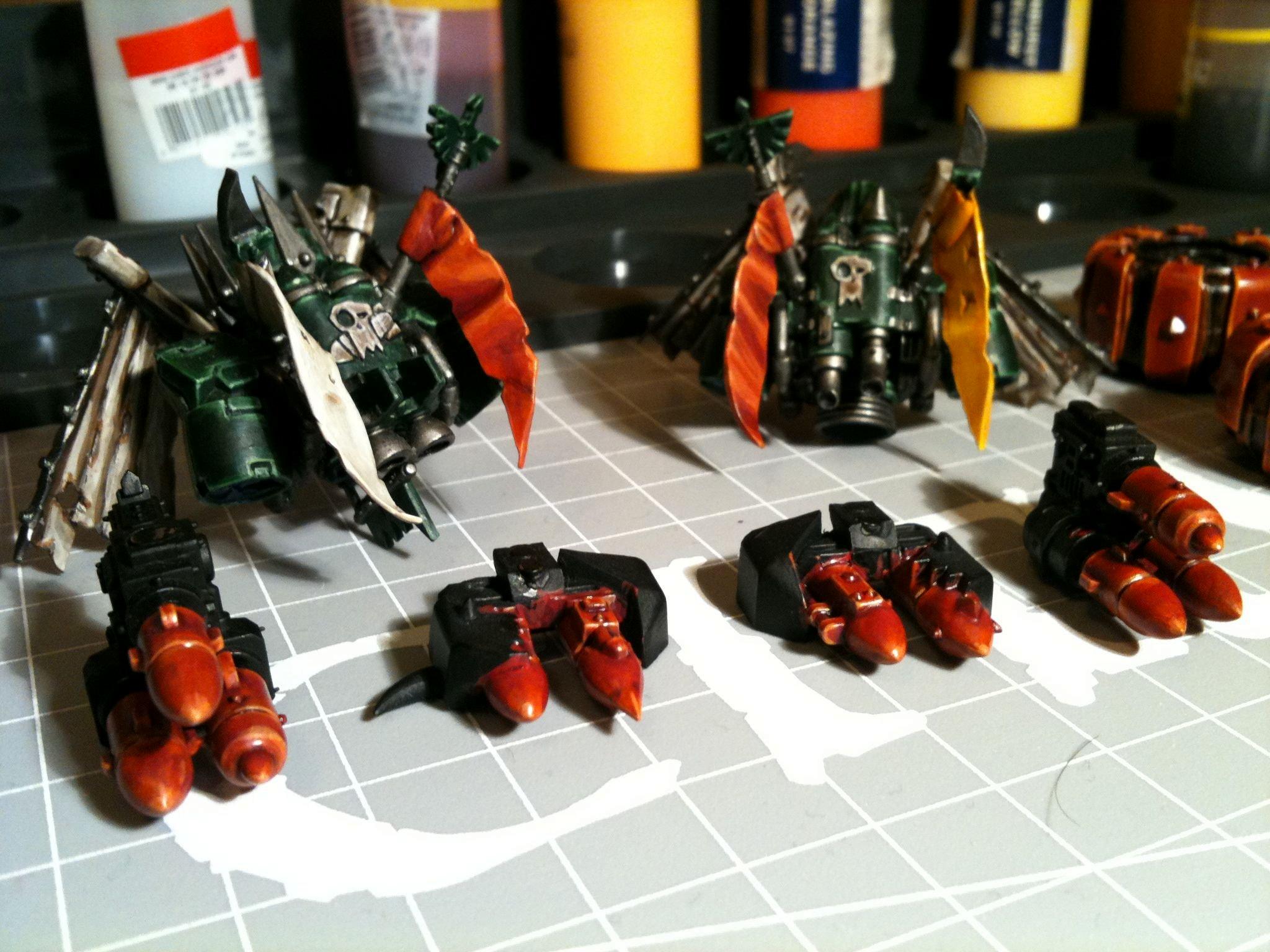 Da Dark Angelz, Orks, Work In Progress