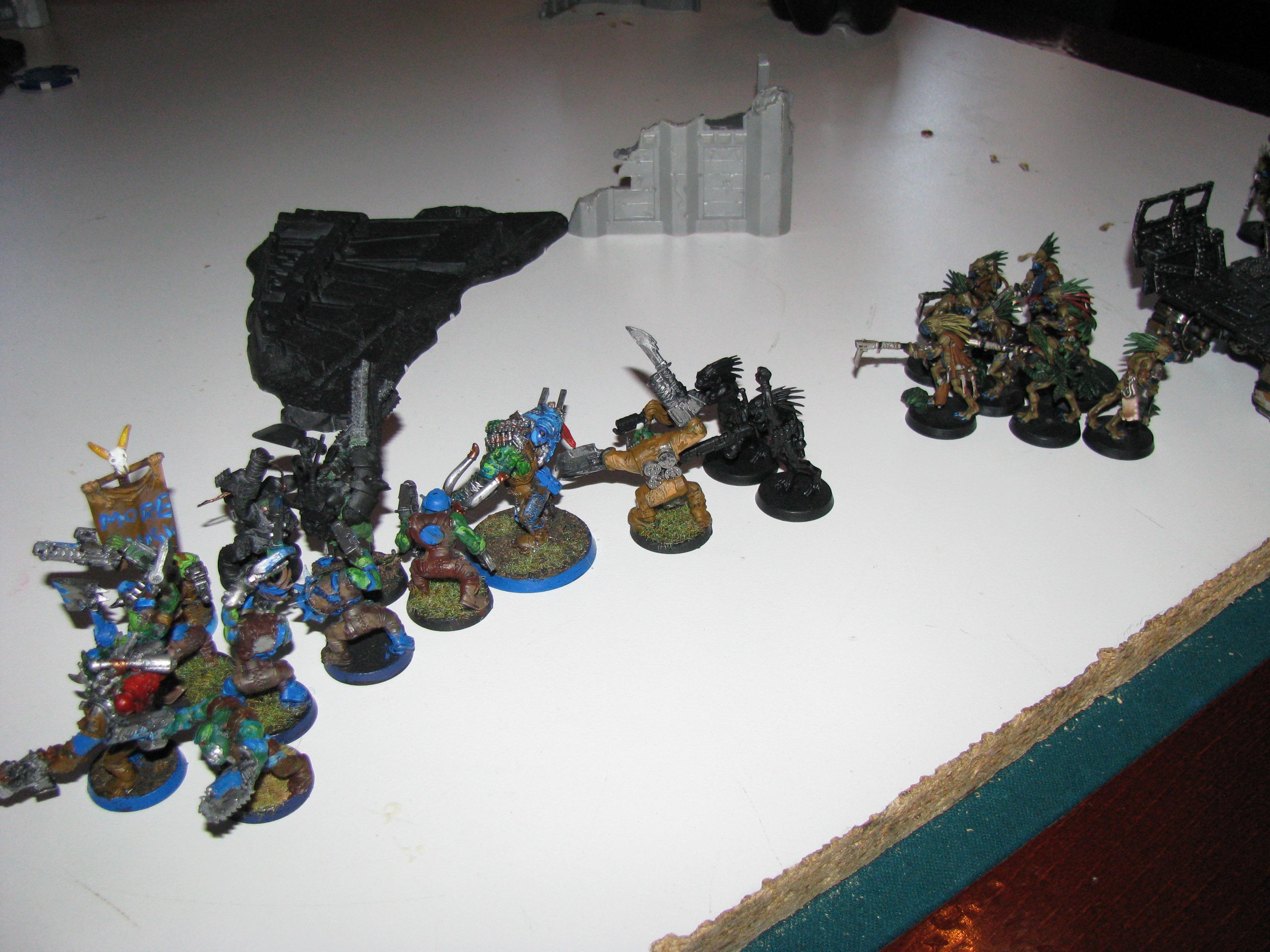 Battle Report, Deathskulls, Kroot Mercenaries, Orks