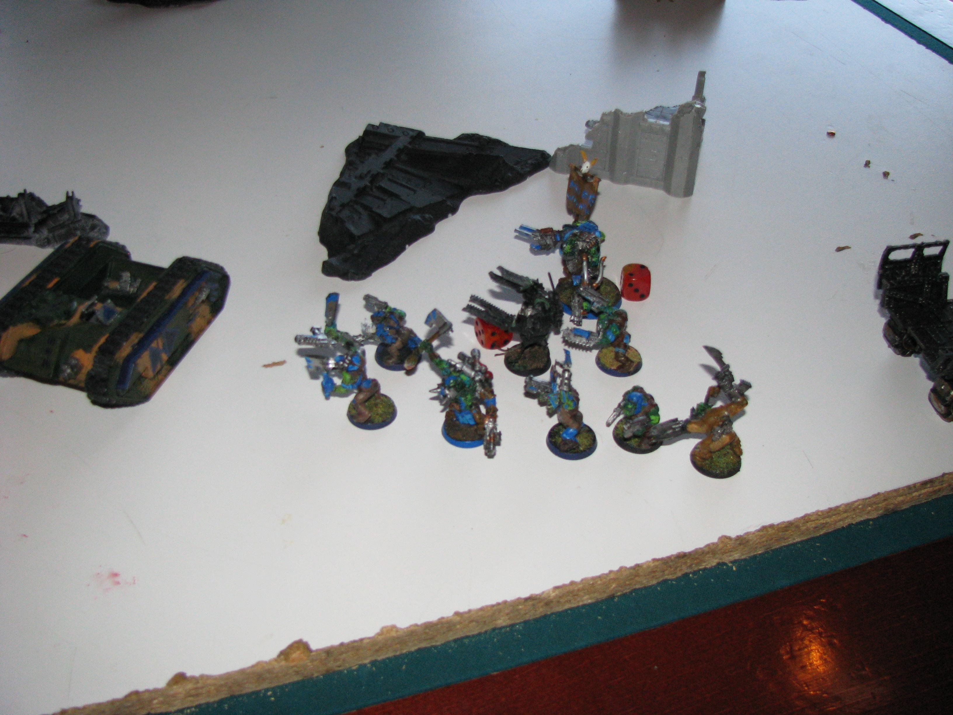 Battle Report, Deathskulls, Kroot Mercenaries, Orks