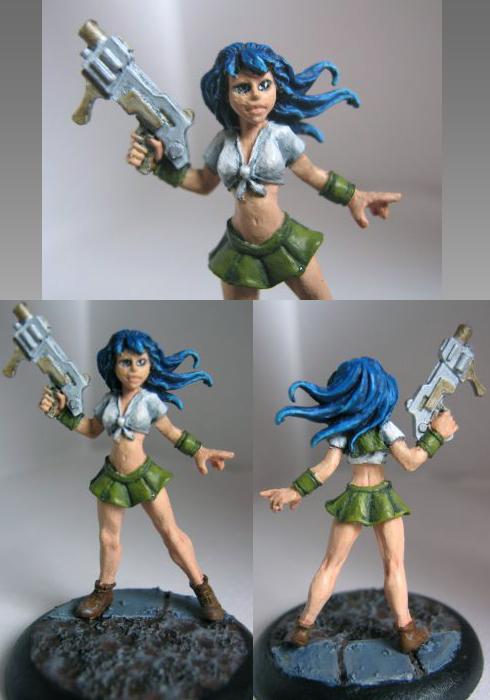 Female, Gun, Reaper, Zombie