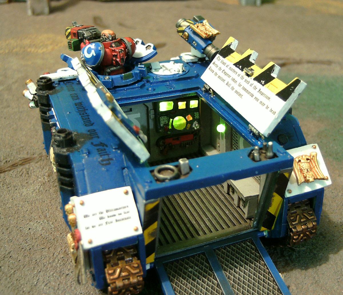 Custom, Interior, Open Top, Rhino, Rhino Interior, Ultramarines