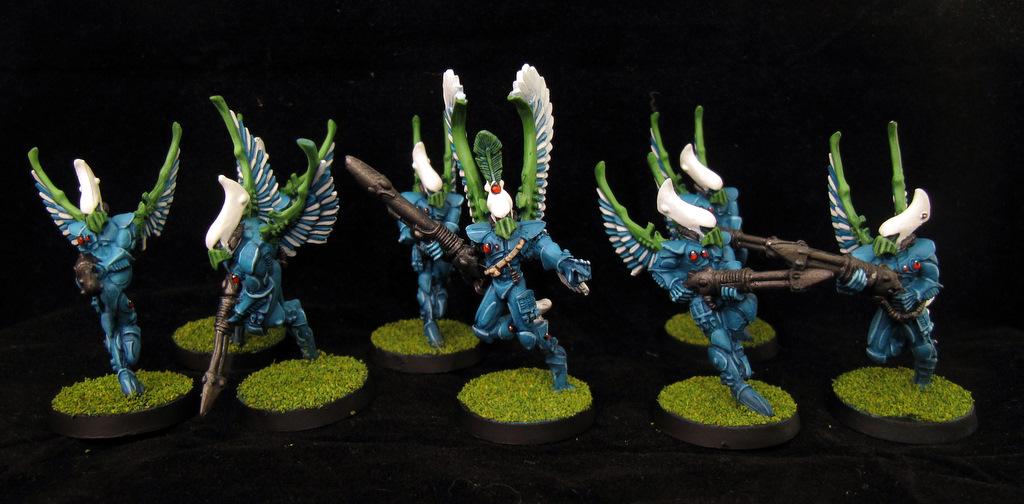 Aspect Warrior, Blue, Eldar, Eldar Unit, Swooping Hawks