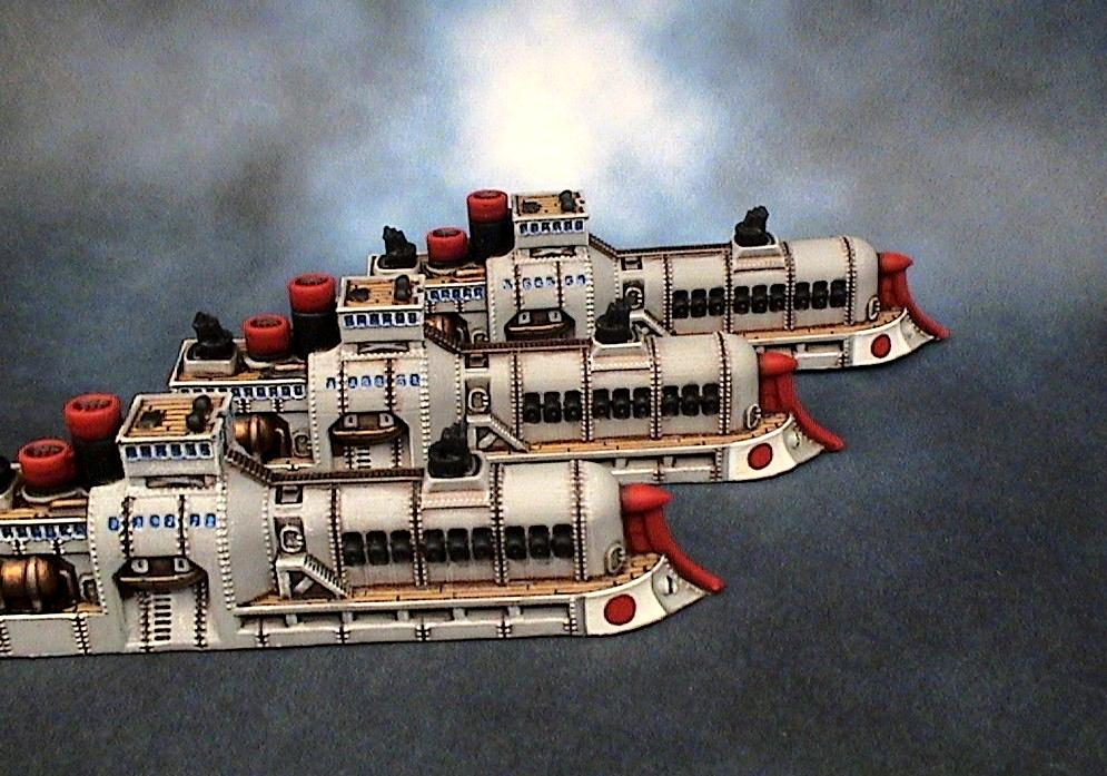 Cruiser, Dystopian Wars, Empire Of The Blazing Sun, Spartan Games
