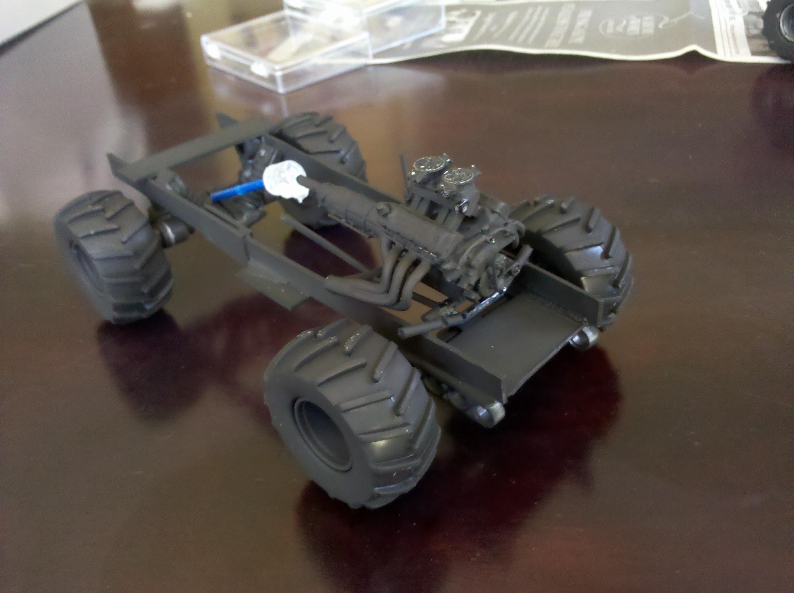 rough primer and engine with drive train -Trukk Conversion 2