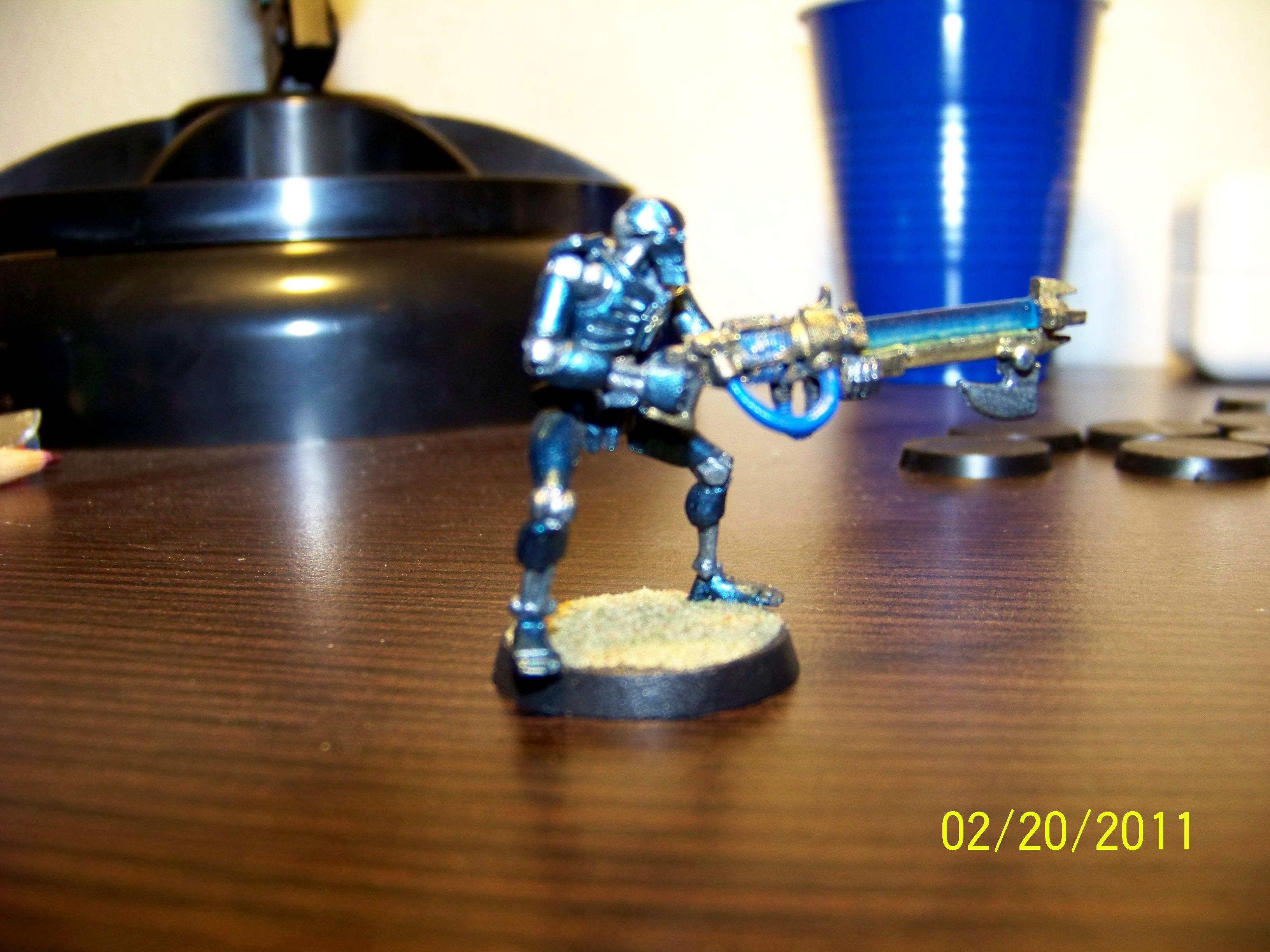 Blue, Blue Rods, Necrons, Warriors