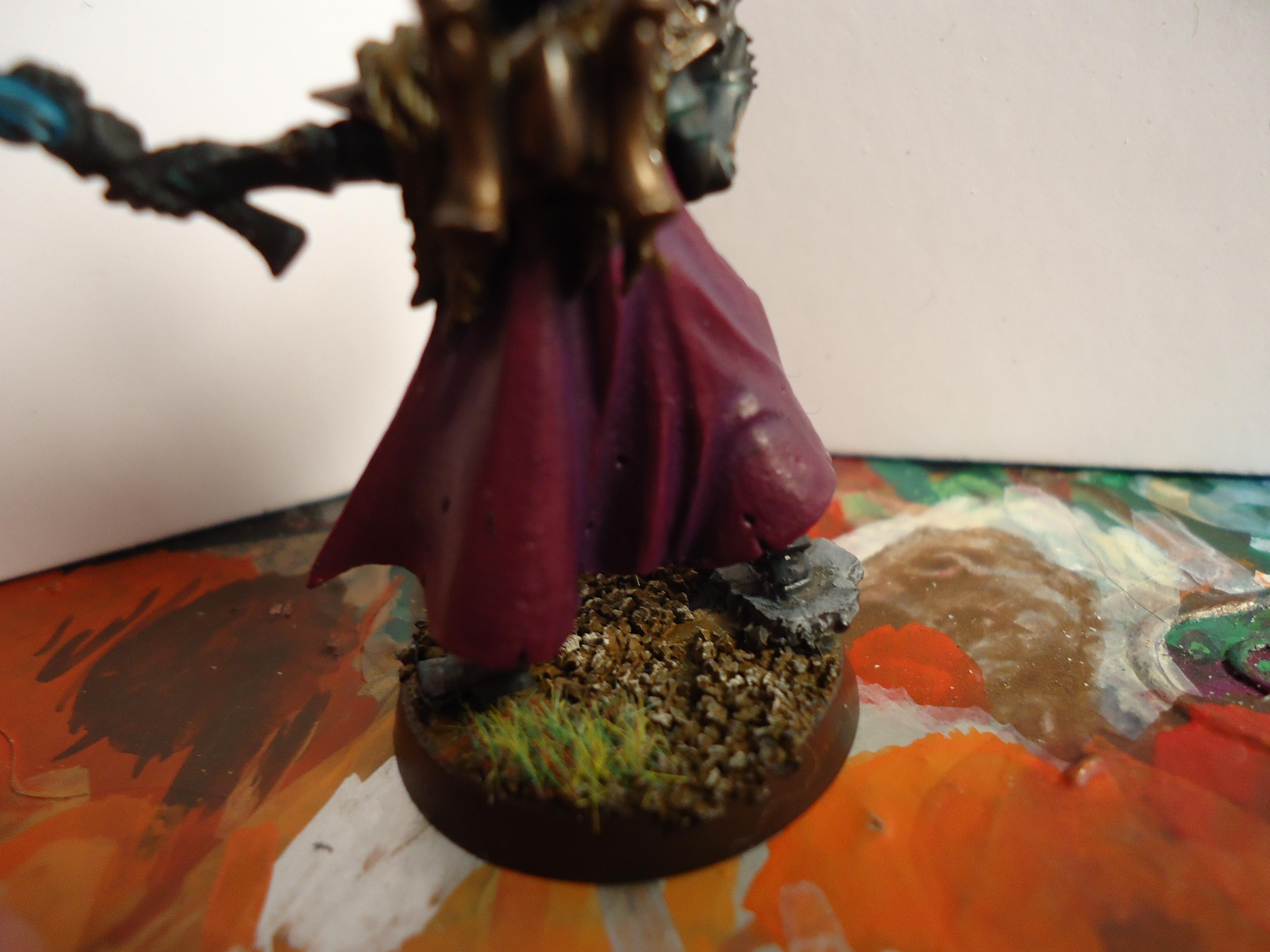 Dark Eldar, dark eldar archon cape close up