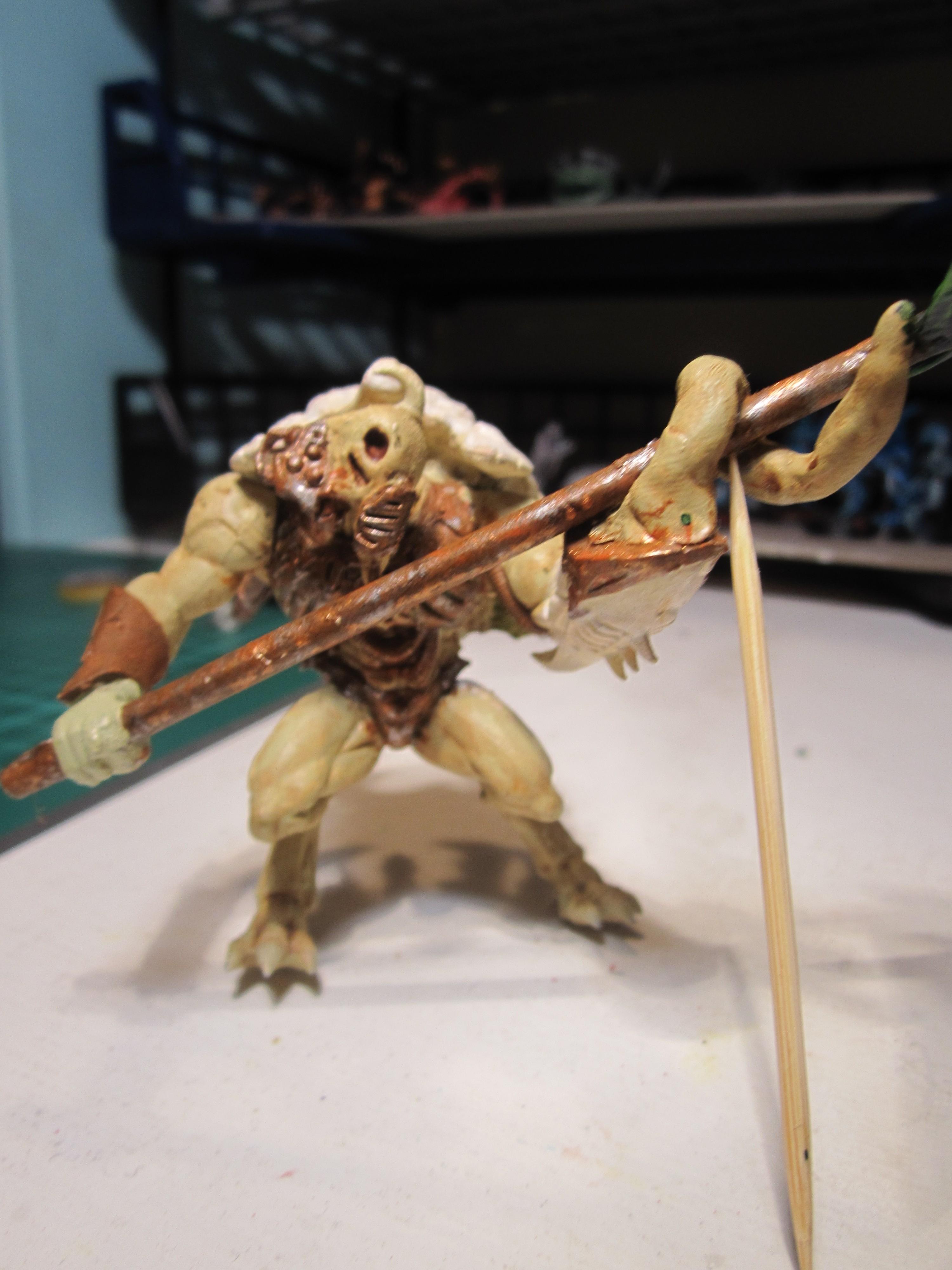 Chaos Daemons, Conversion, Daemon Prince, Nurgle, Warhammer 40,000, Work In Progress