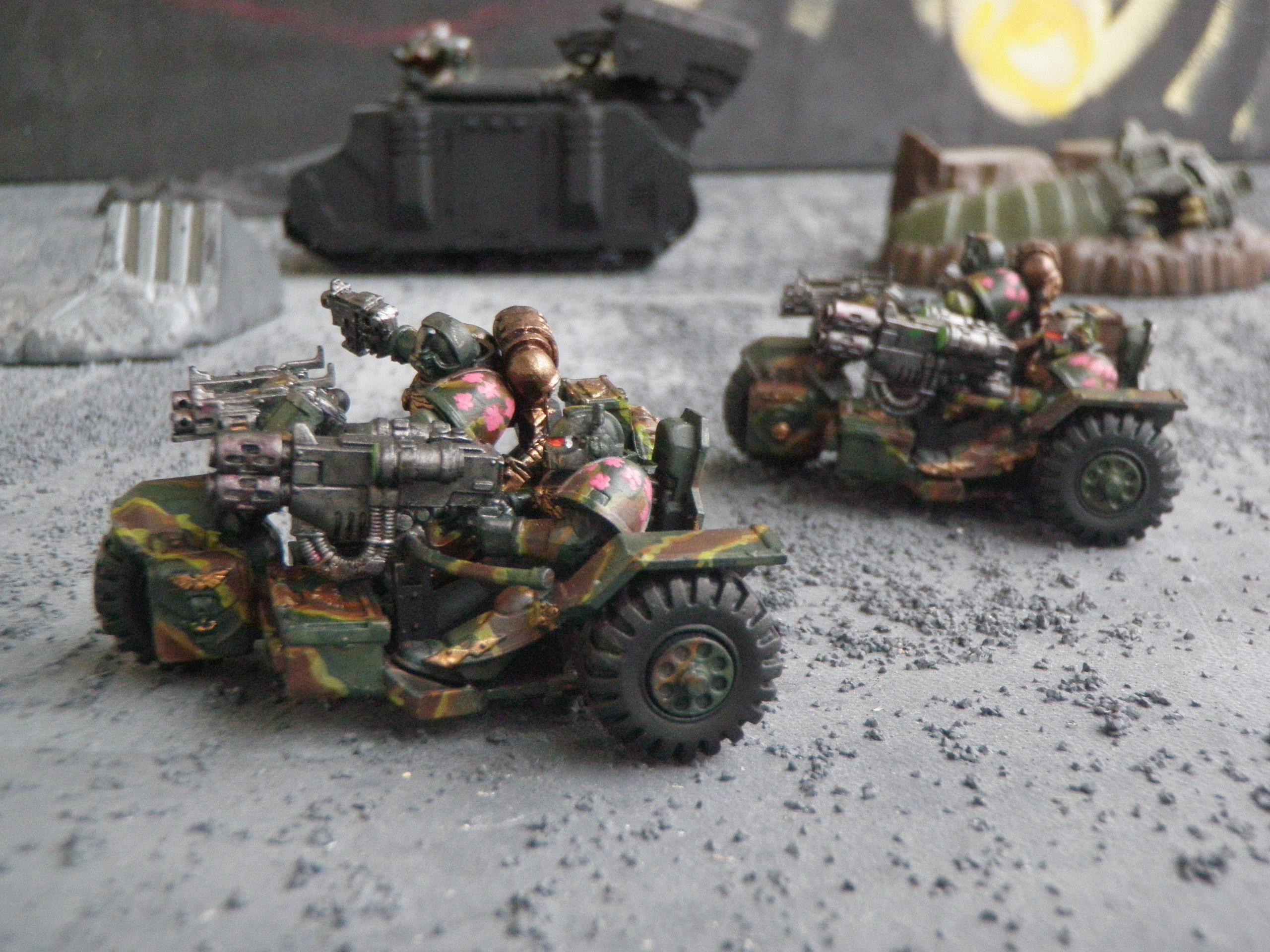 Assault Bikes, Bike, Camouflage, Combi-melta, Space Marines