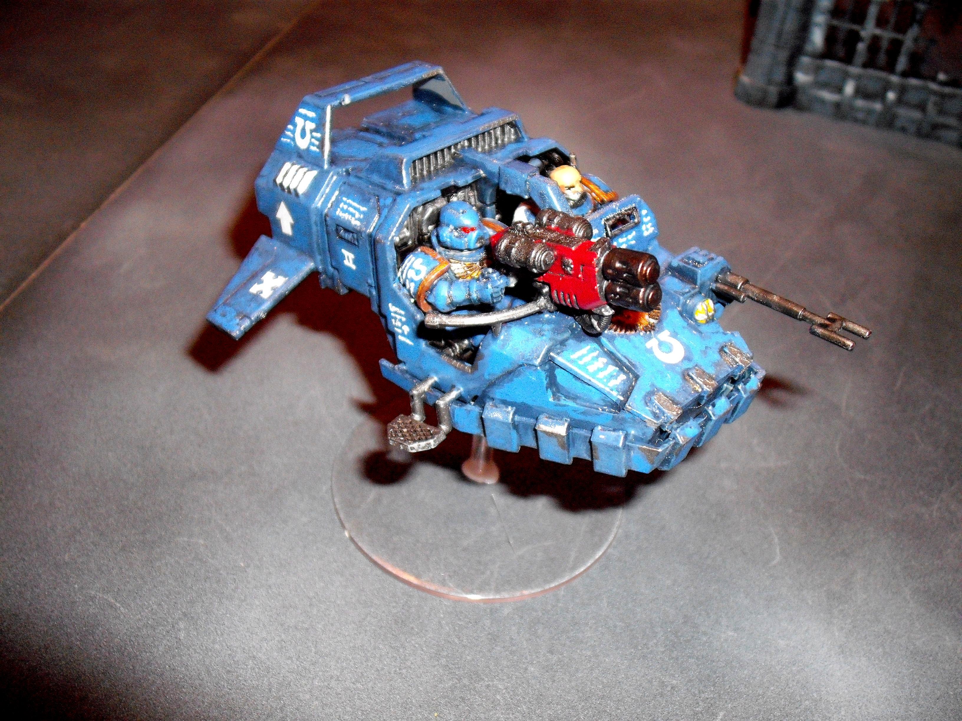 Land Speeder, Rhino, Space Marines, Tactical Squad, Ultramarines