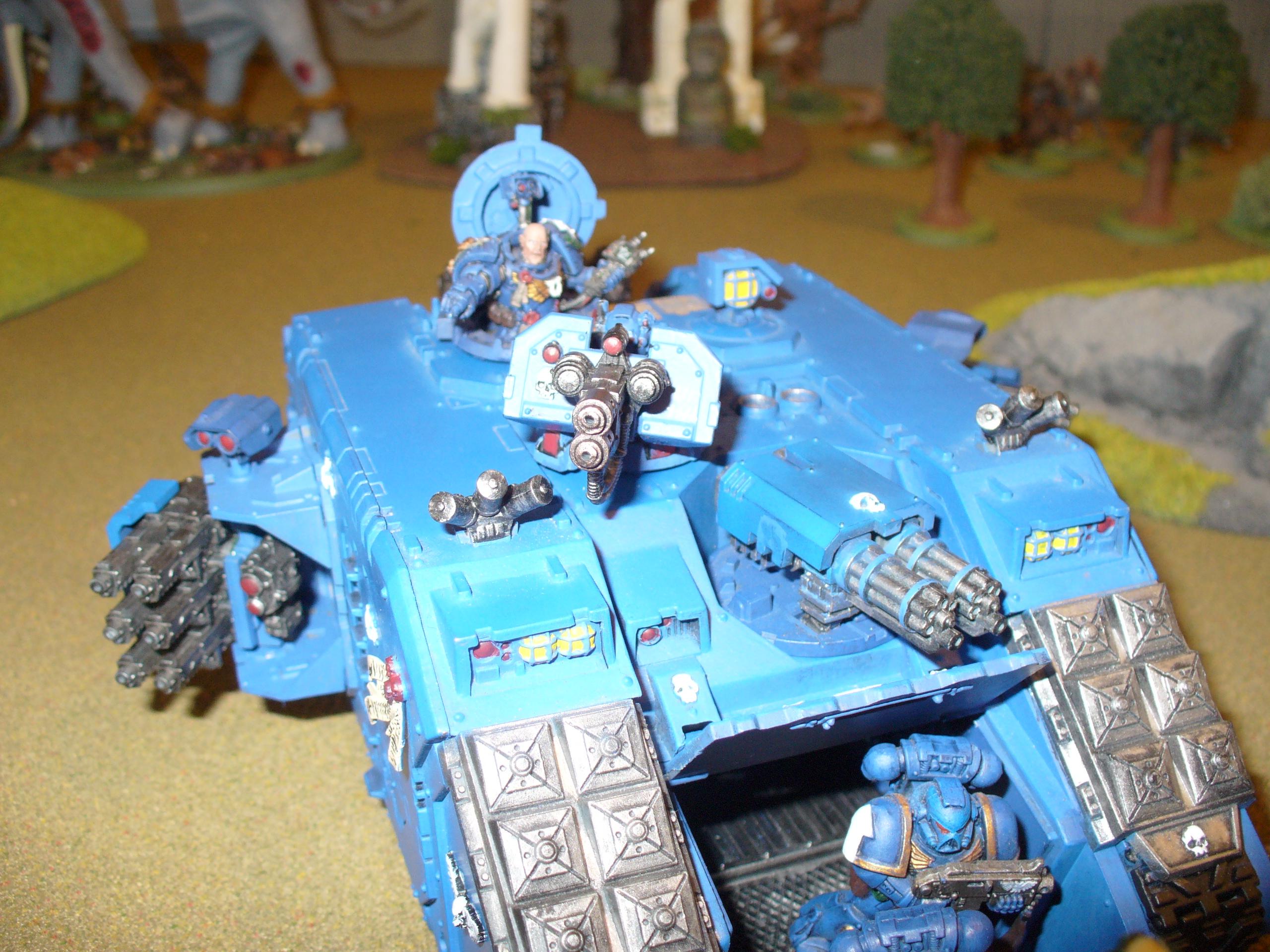 Land Raider Crusdaer with Multi-Melta and Sgt Chronus, huge points sink and I dont care, its cool