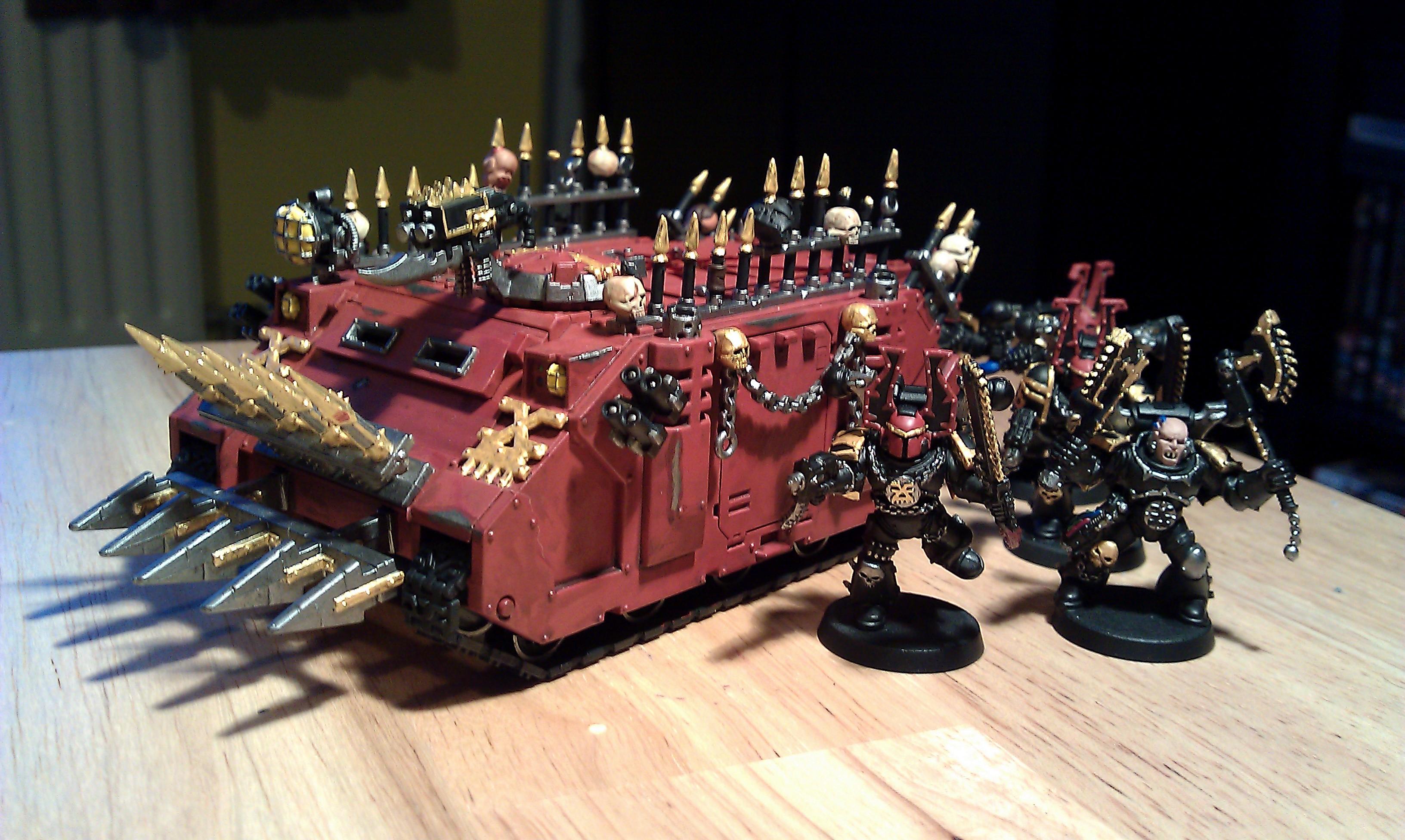 Bezerekers, Chaos Space Marines, Khorne, Rhino