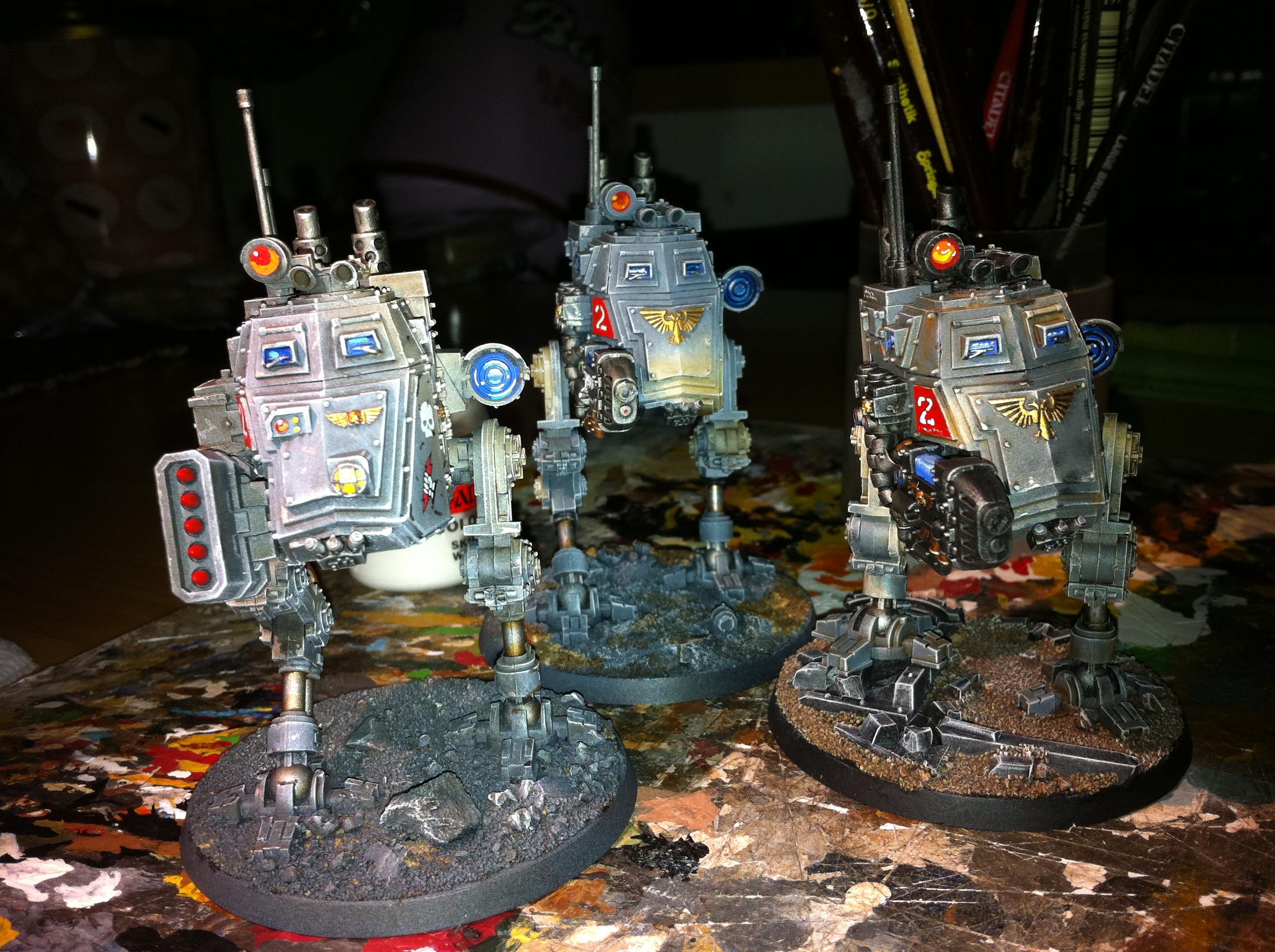 Imperial Guard, Sentinel, Steel Legion, Work In Progress