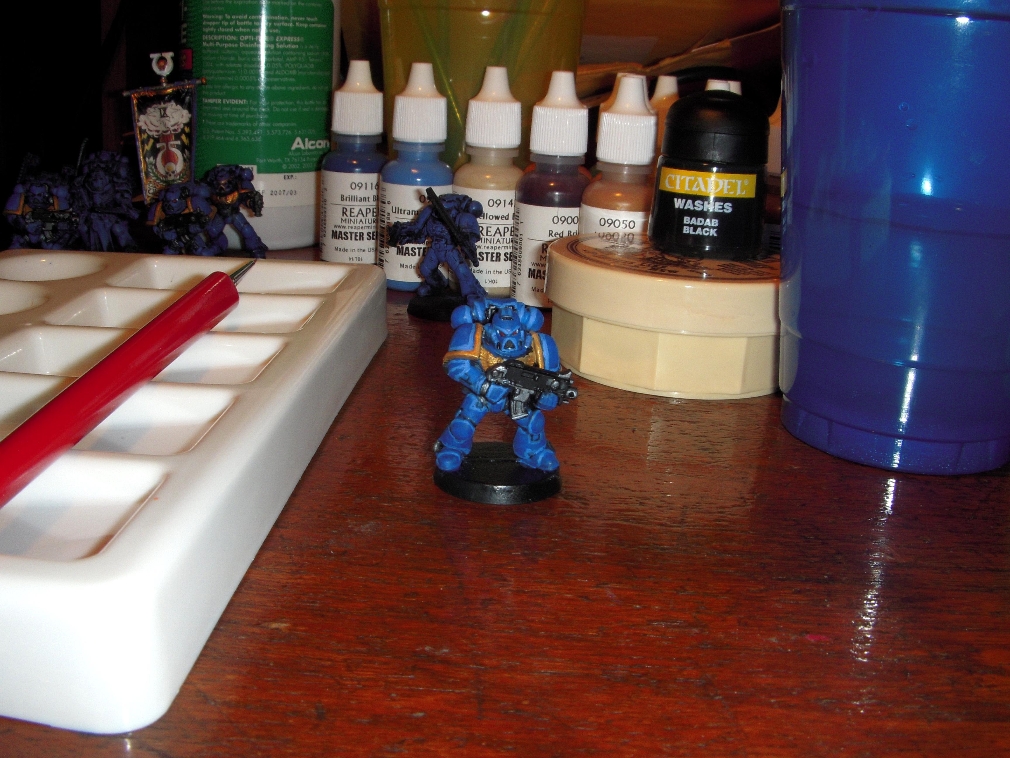 Space Marines, Ultramarines, Warhammer 40,000, Work In Progress