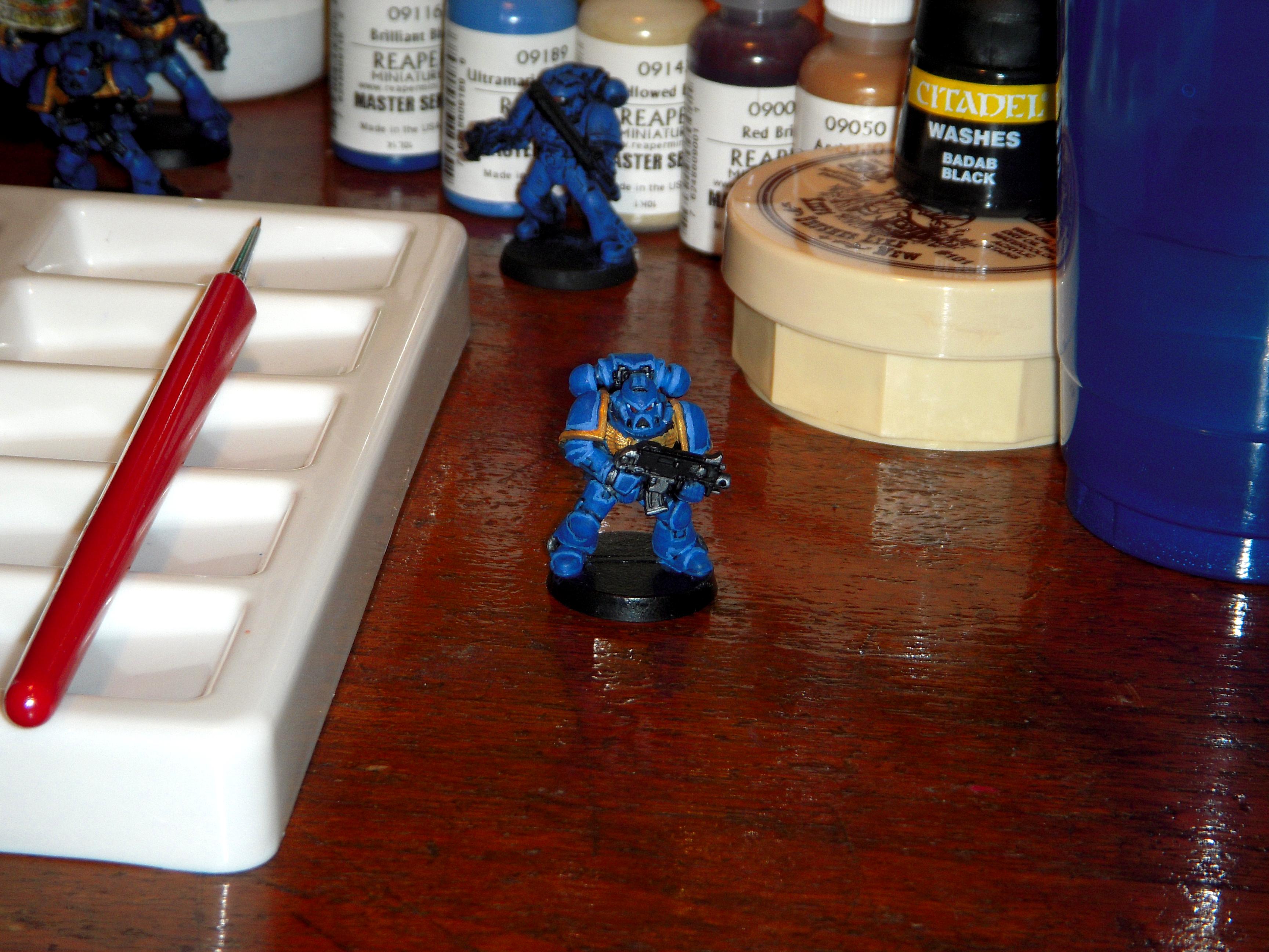 Space Marines, Ultramarines, Warhammer 40,000, Work In Progress