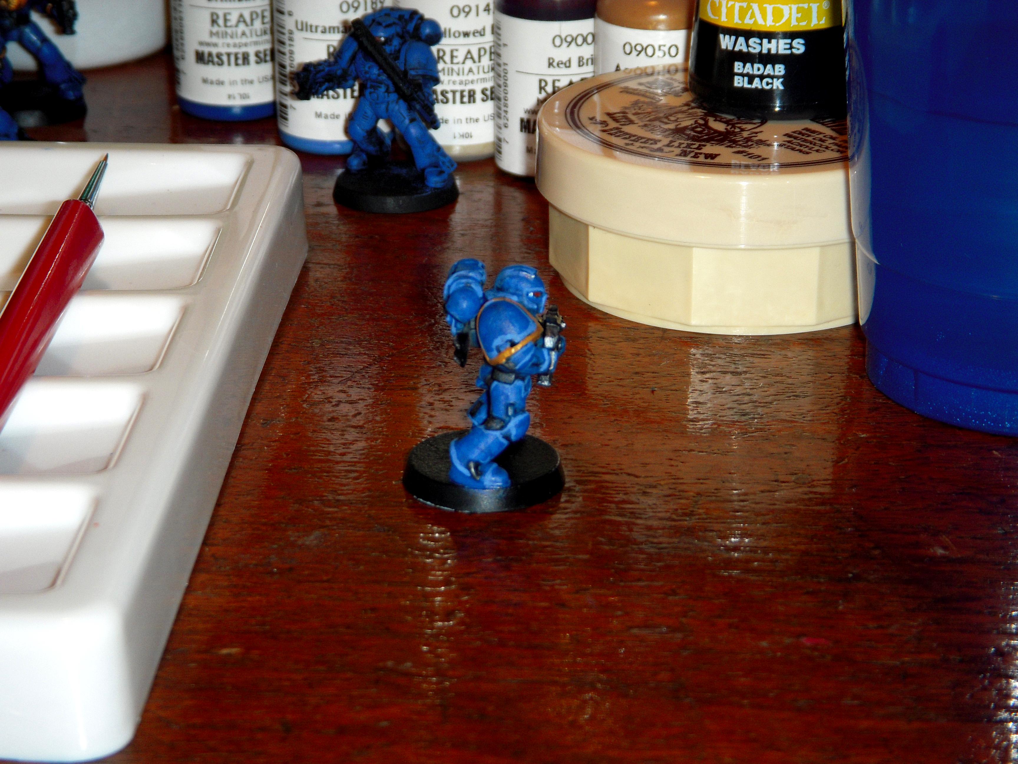 Space Marines, Ultramarines, Warhammer 40,000, Work In Progress
