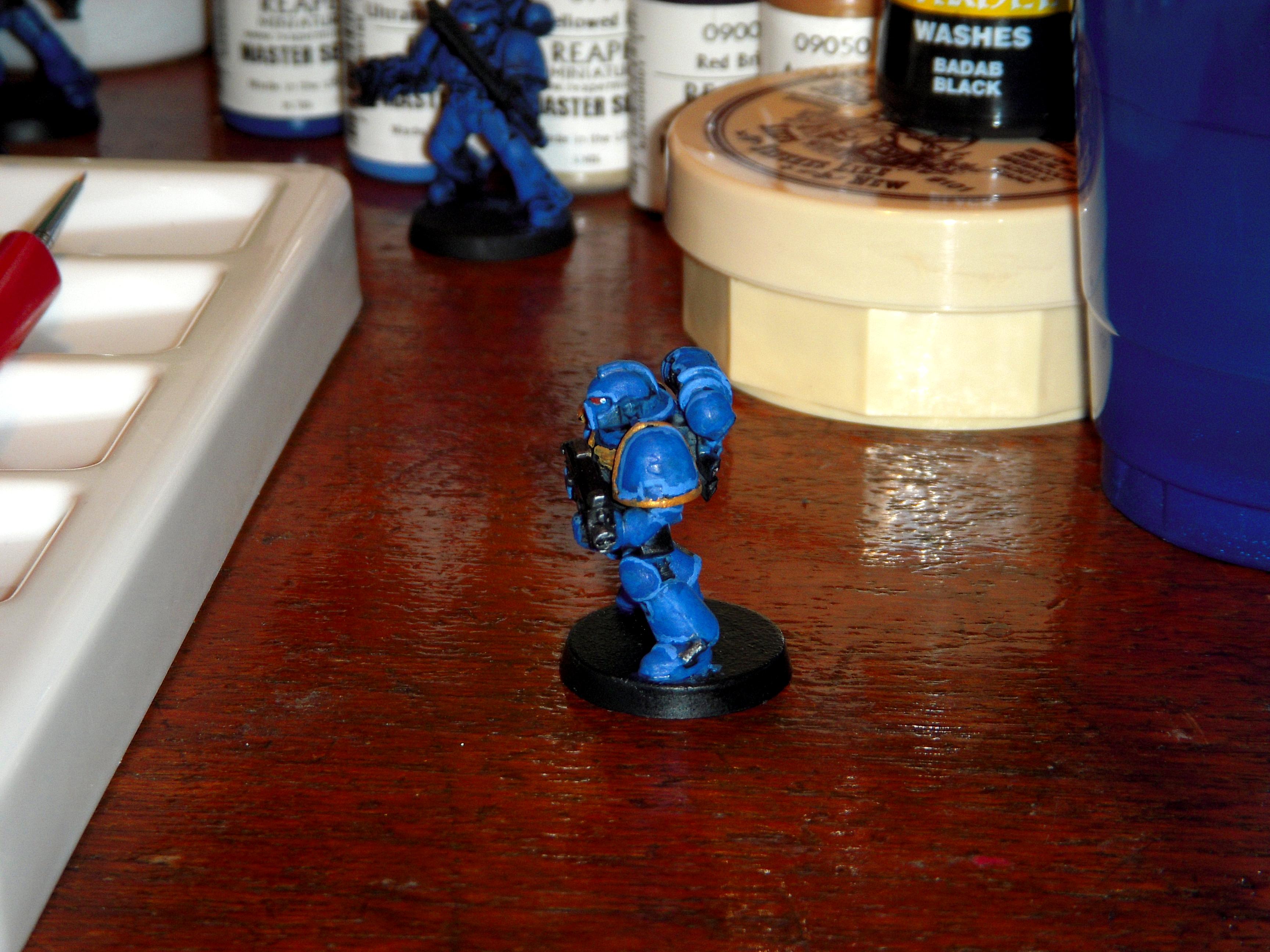 Space Marines, Ultramarines, Warhammer 40,000, Work In Progress