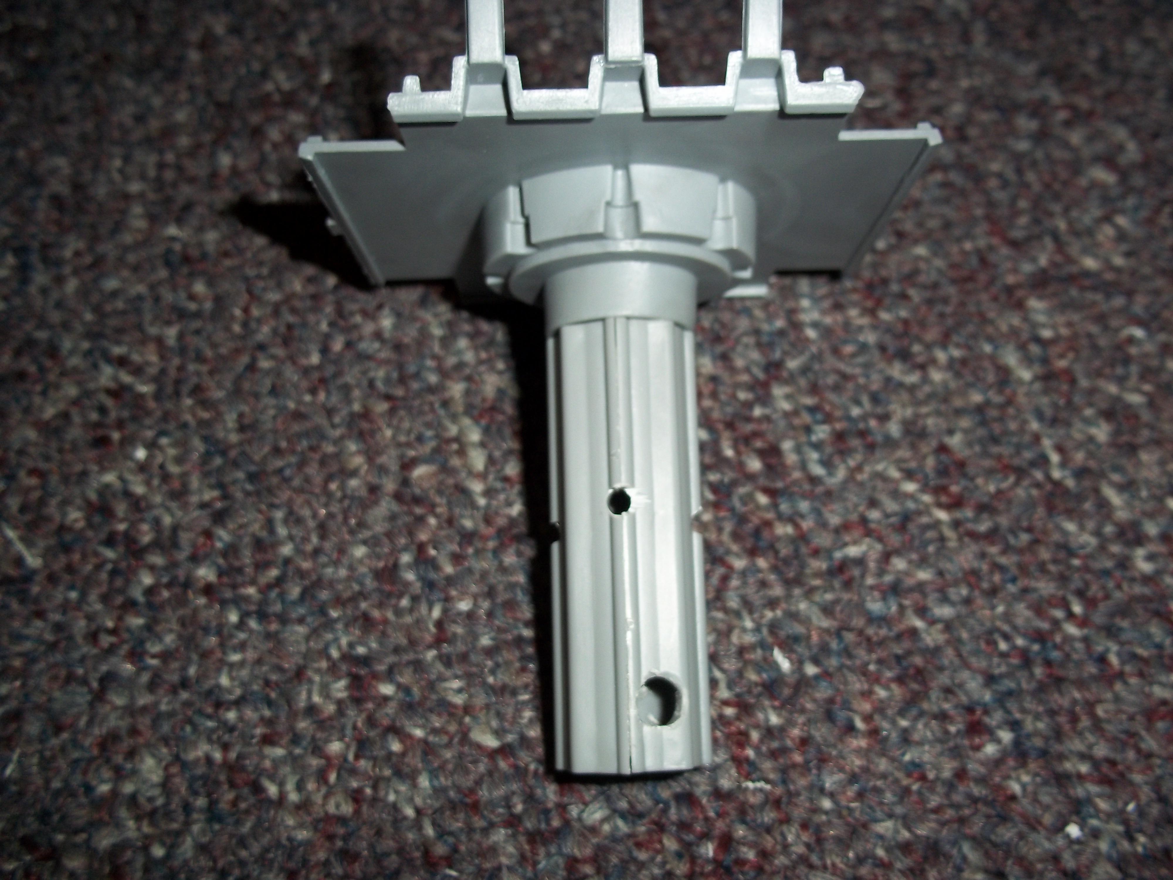 Main Support with holes for wires