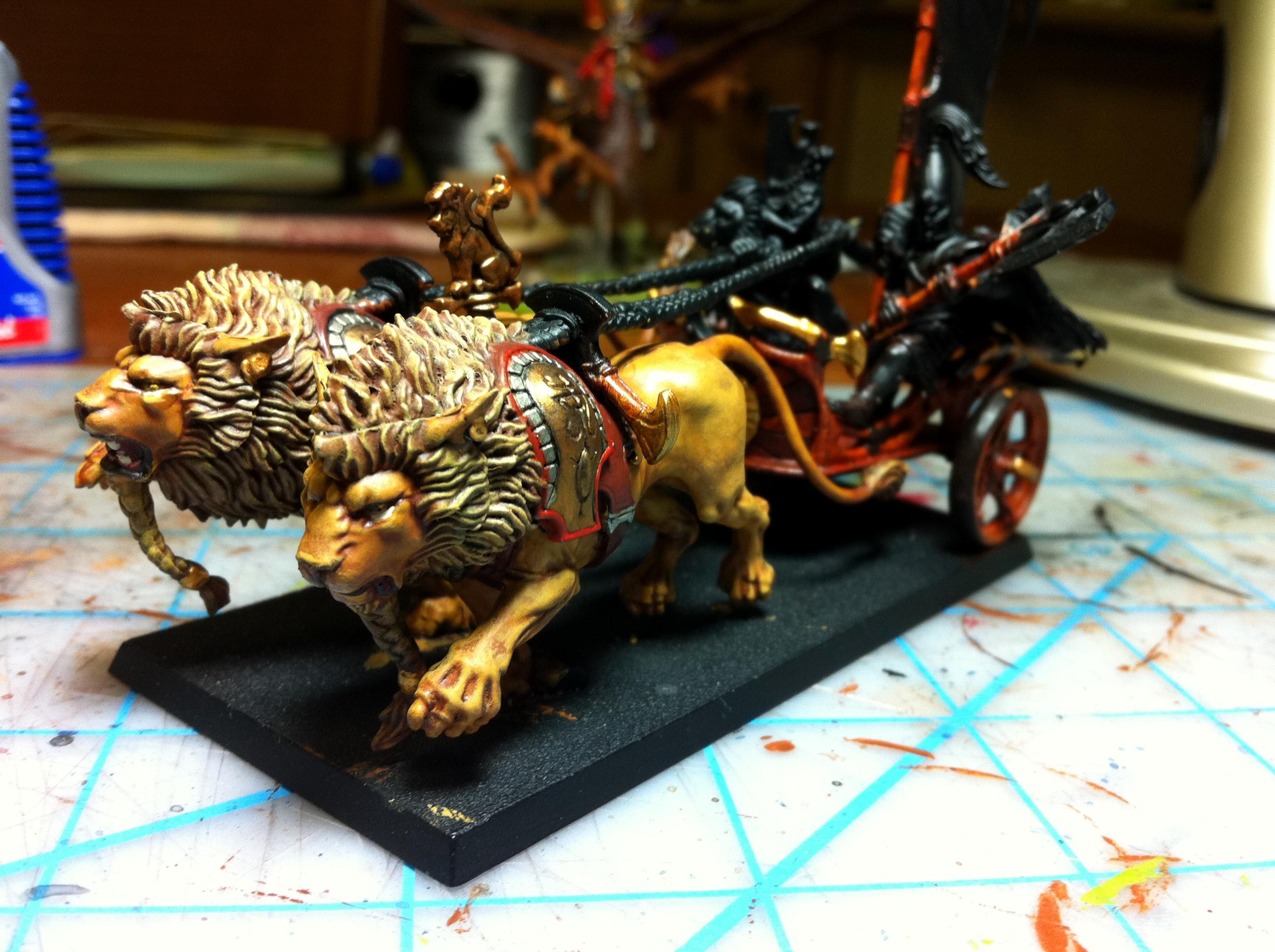 High Elves, Warhammer Fantasy   Lions   Drybrushed   Gallery   DakkaDakka