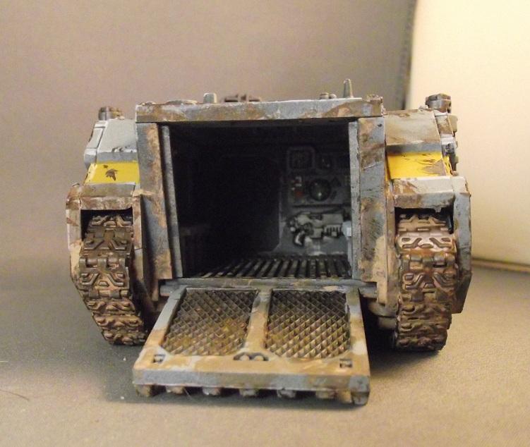 Rhino, Weathered, Clean our vehicles?!  What do you think we are, Ultramarines?