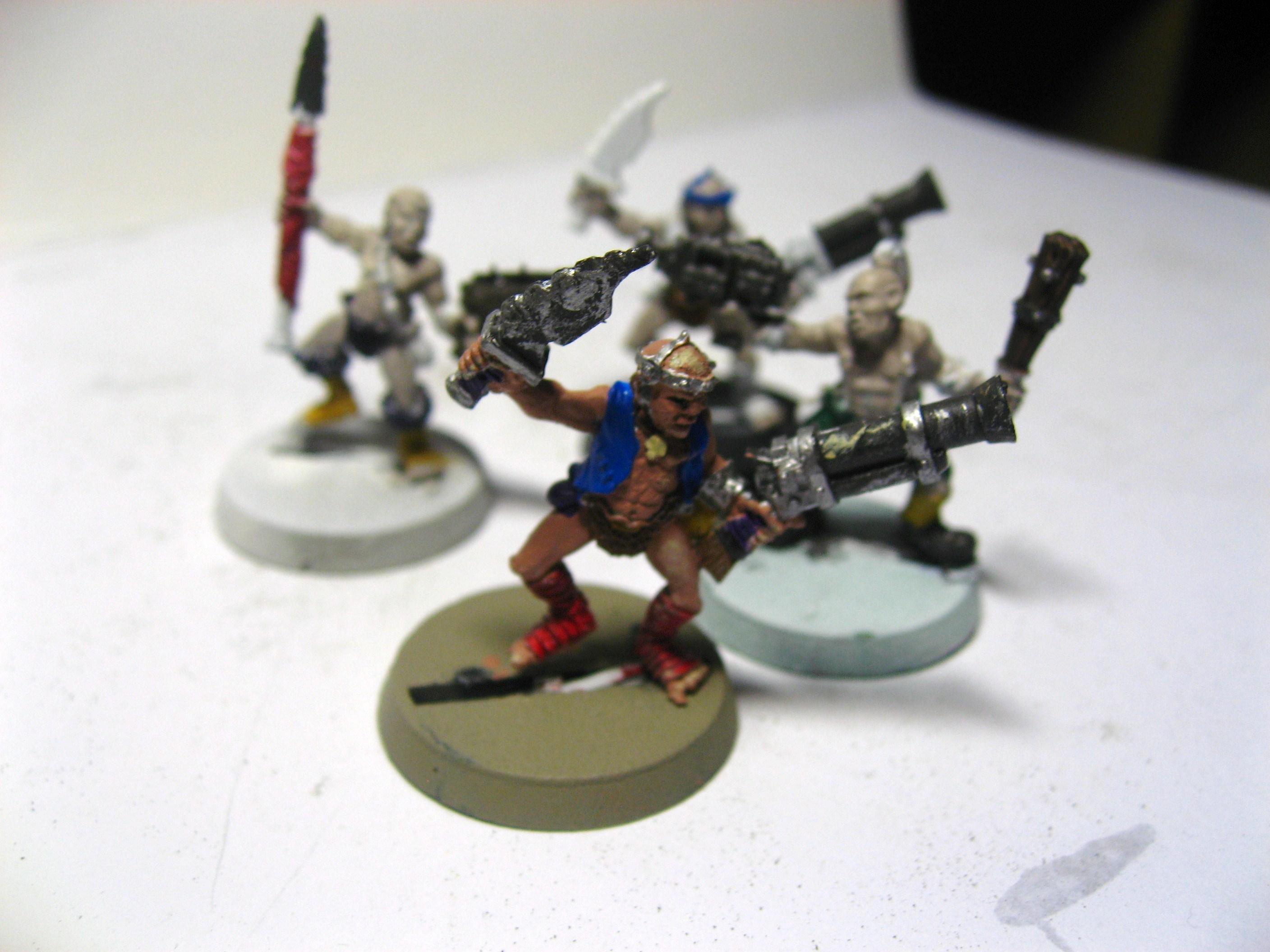 Have 15 of these in total. 1 painted (front). Counting as conscripts