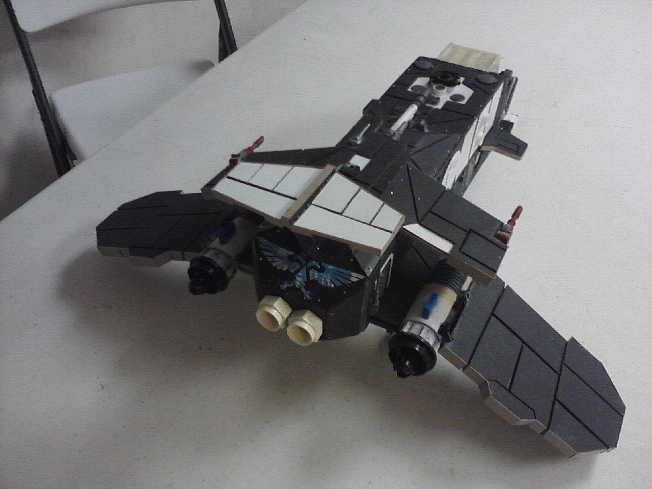 A rear show, showing the engines