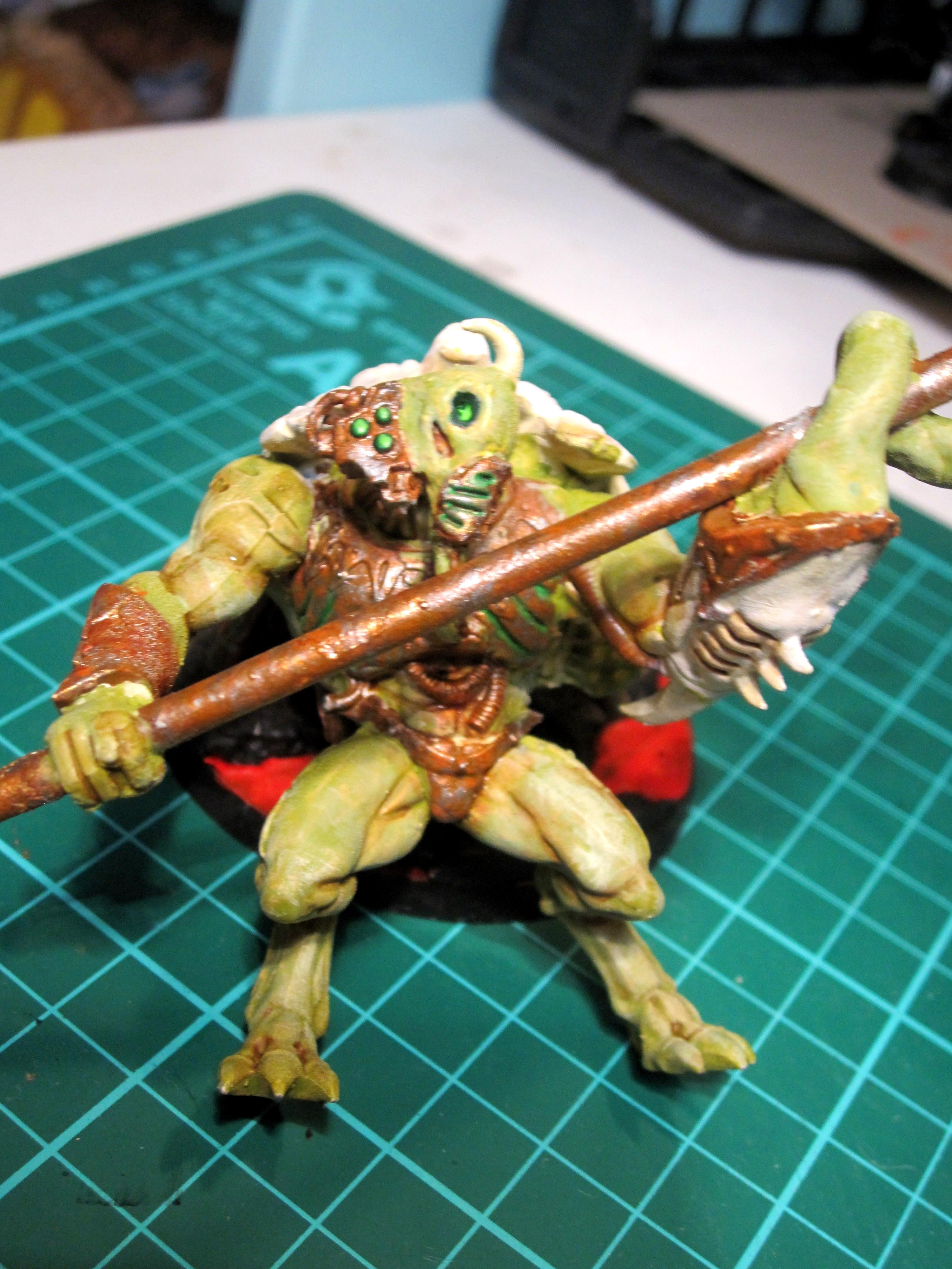 Chaos Daemons, Conversion, Daemon Prince, Nurgle, Warhammer 40,000, Work In Progress